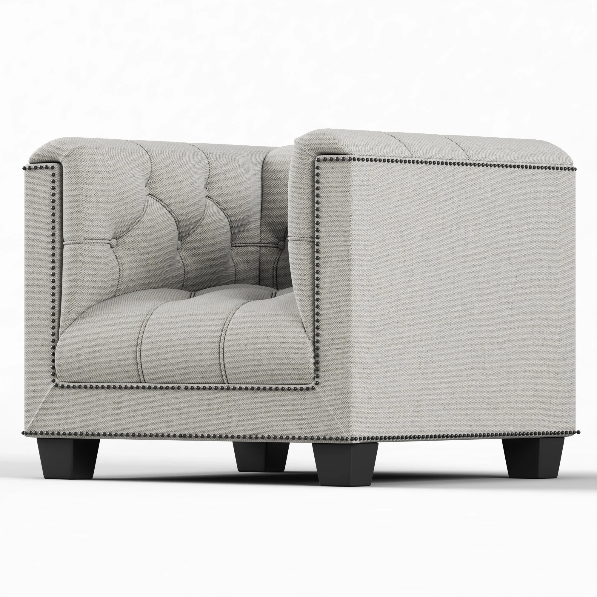 Baker Paris Club Chair — 3D model preview 2