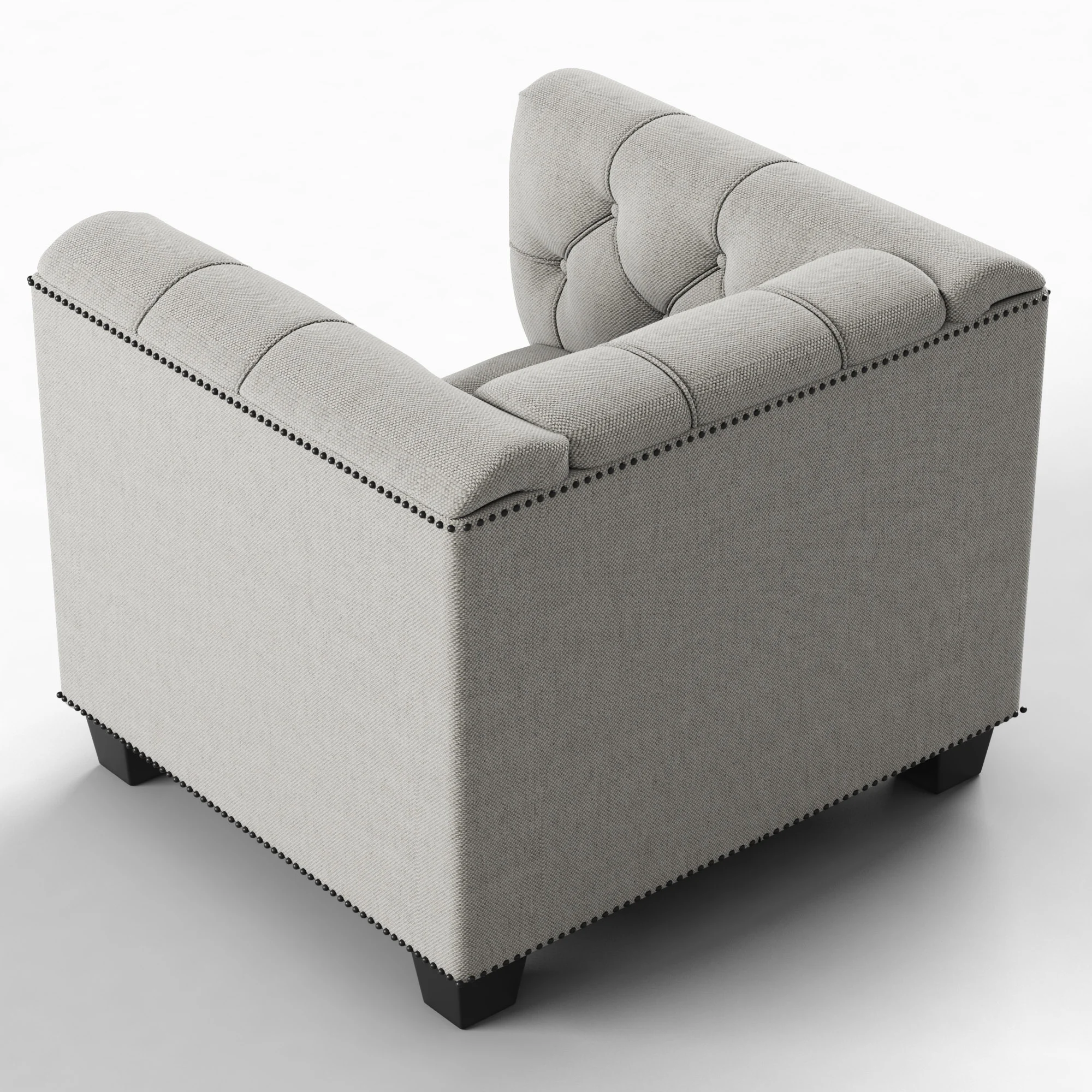 Baker Paris Club Chair — 3D model preview 4