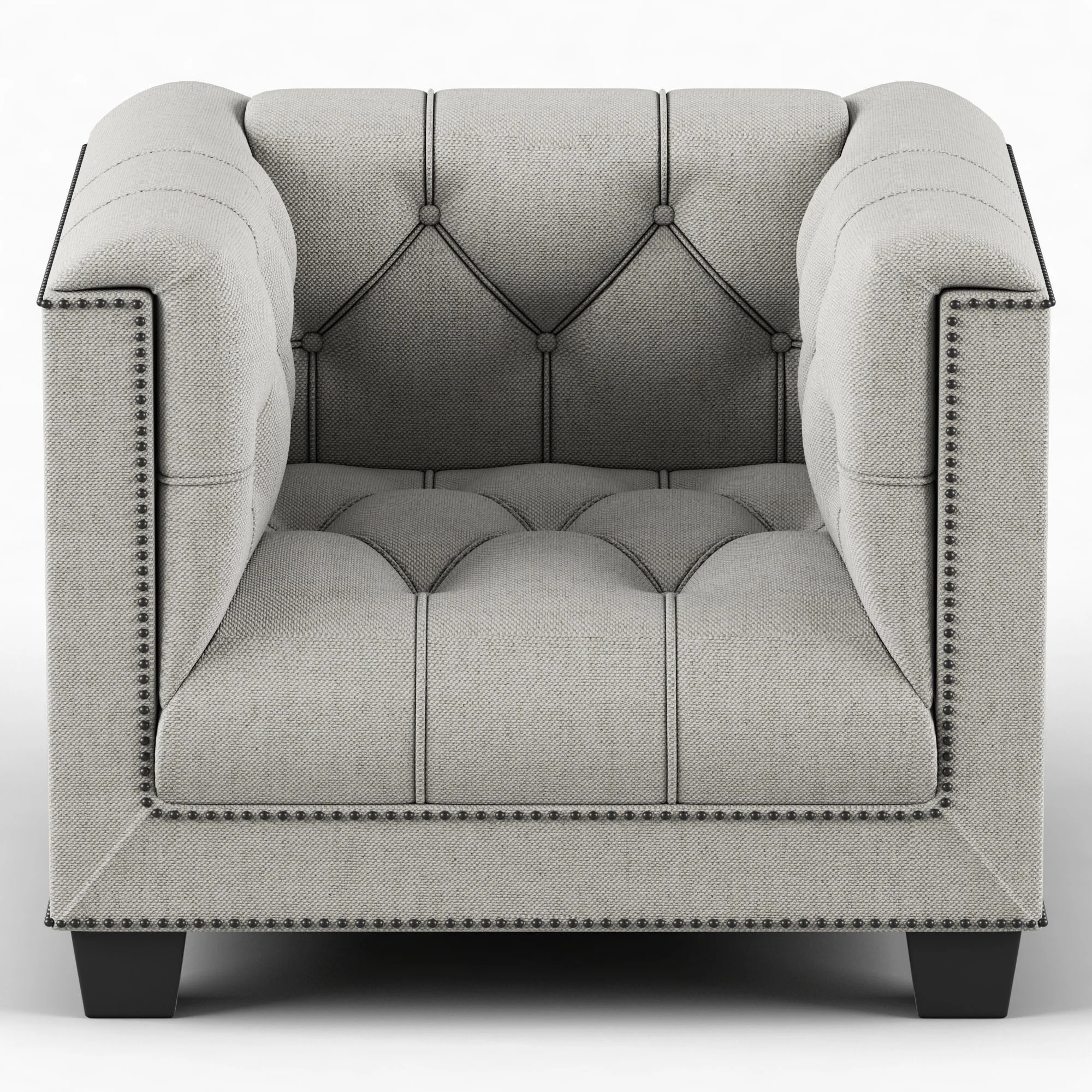 Baker Paris Club Chair — 3D model preview 6