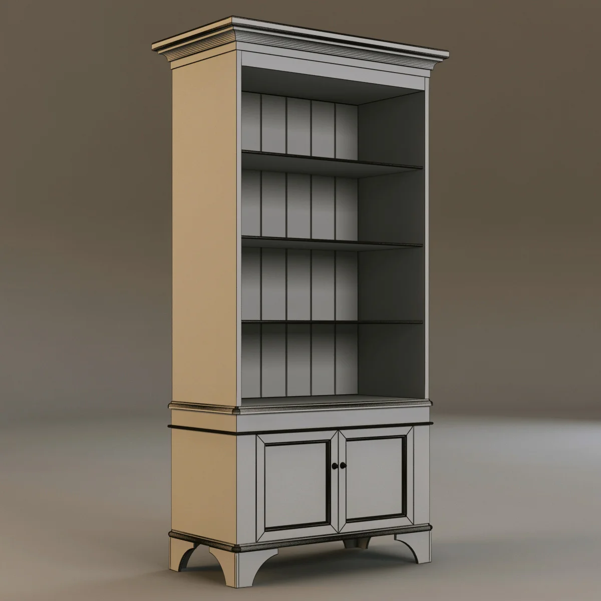 Laura Ashley Bookcase, 3D model preview 4