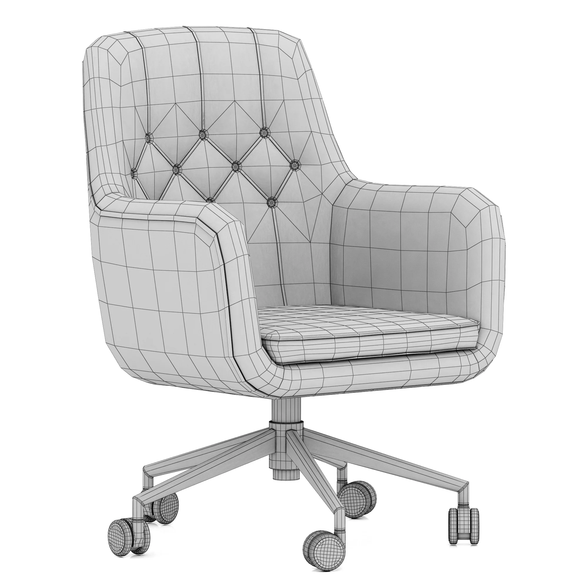 Vanguard Concept BRISTOL OFFICE ARMCHAIR — 3D model preview 7