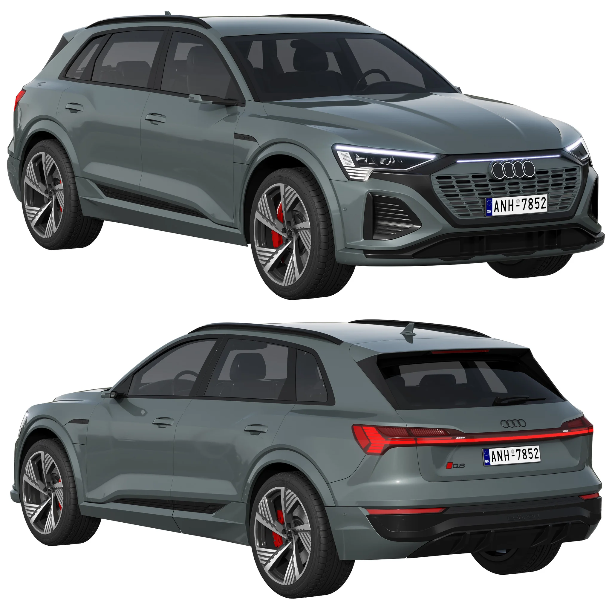 Audi Q8 E Tron Quattro, 3D model preview 16