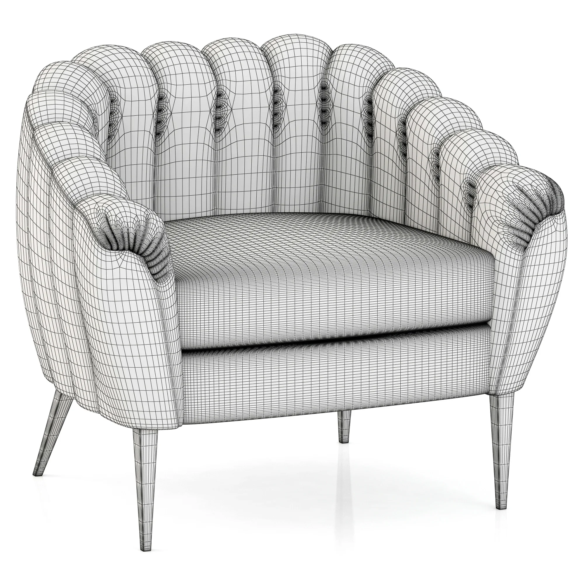 Brabbu Oreas Armchair — 3D model preview 2