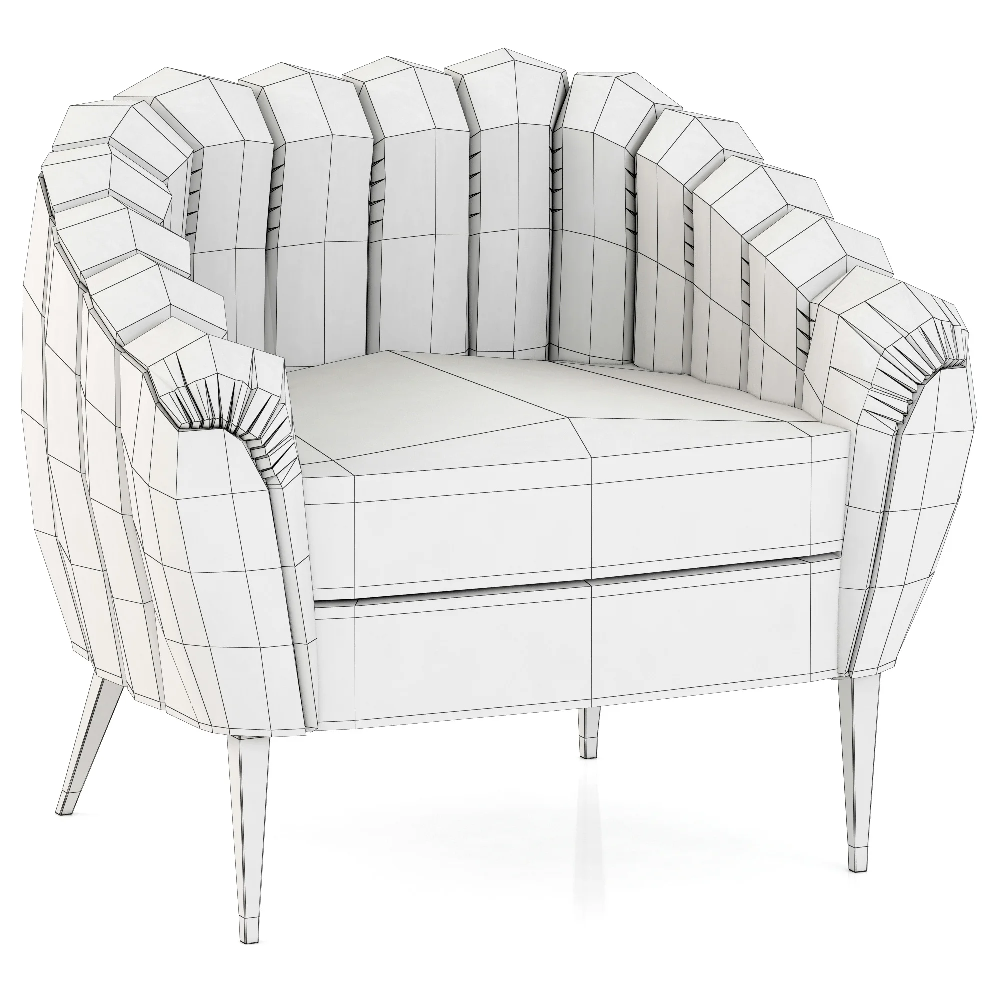 Brabbu Oreas Armchair — 3D model preview 3