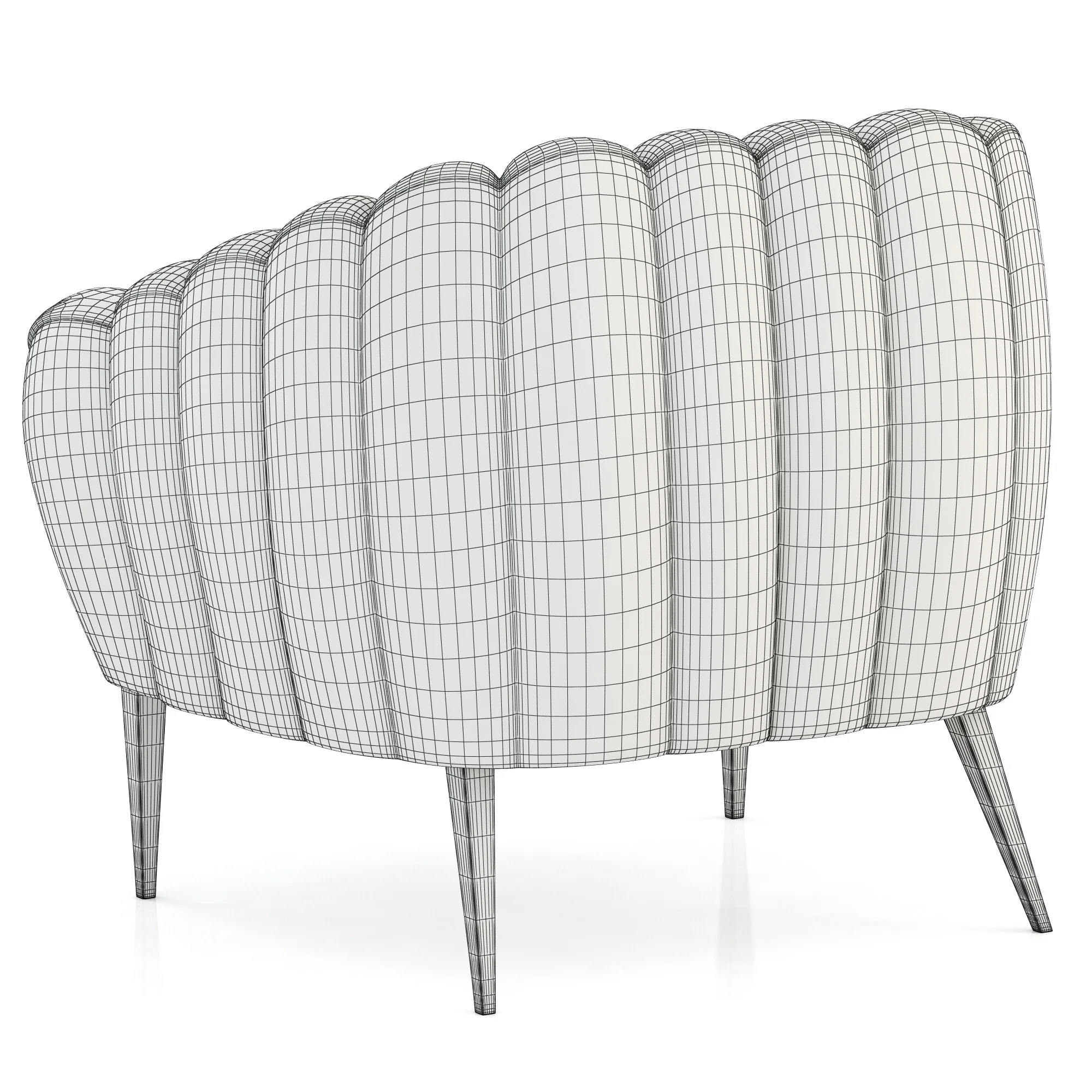 Brabbu Oreas Armchair — 3D model preview 6