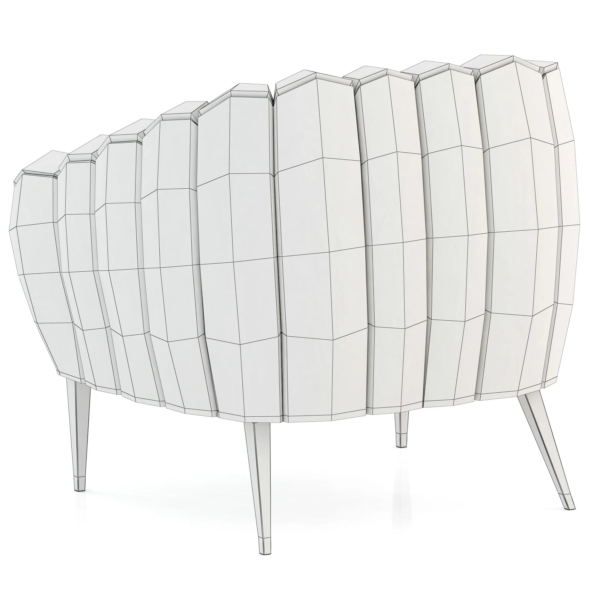 Brabbu Oreas Armchair — 3D model preview 7
