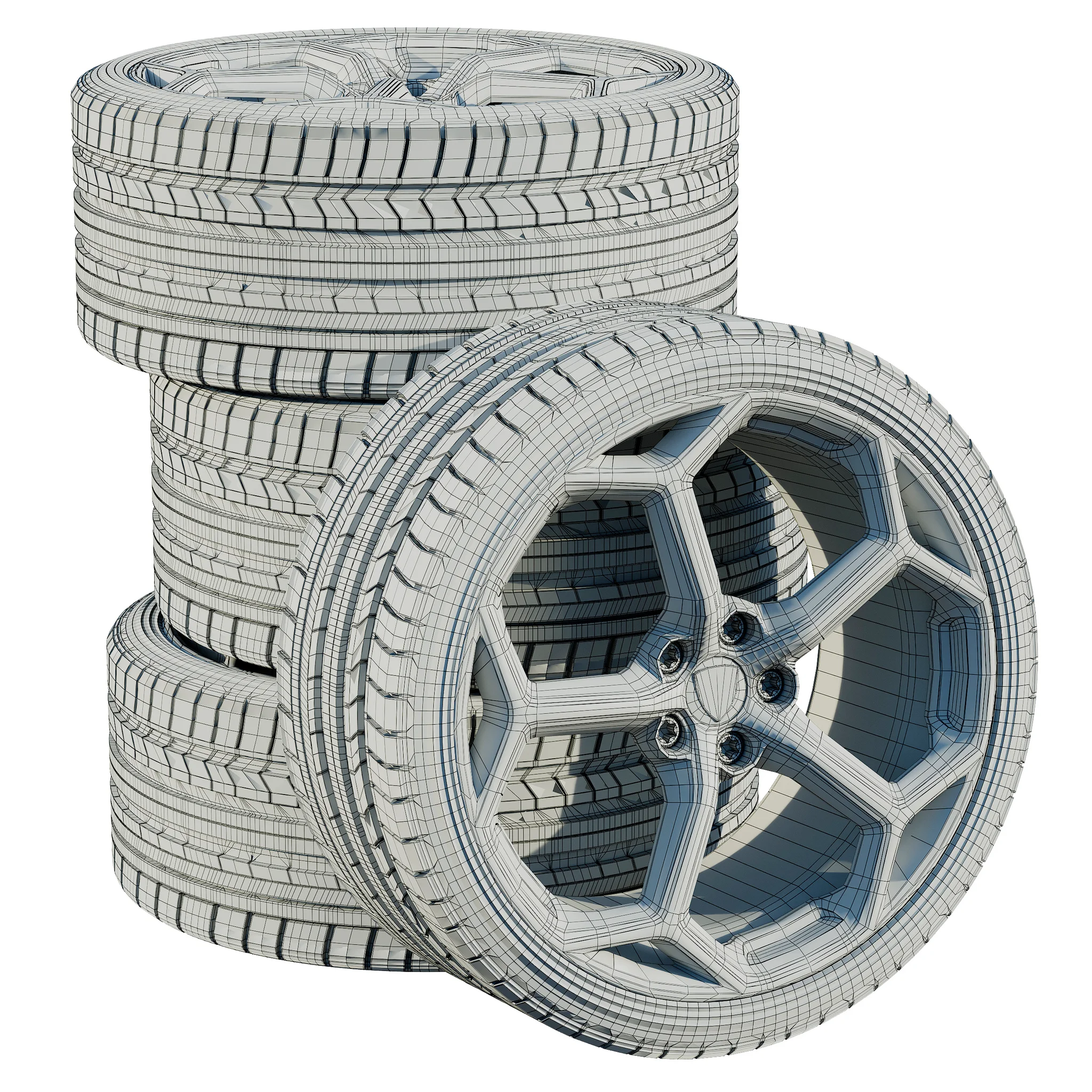 Lamborghini Tires, 3D model preview 1