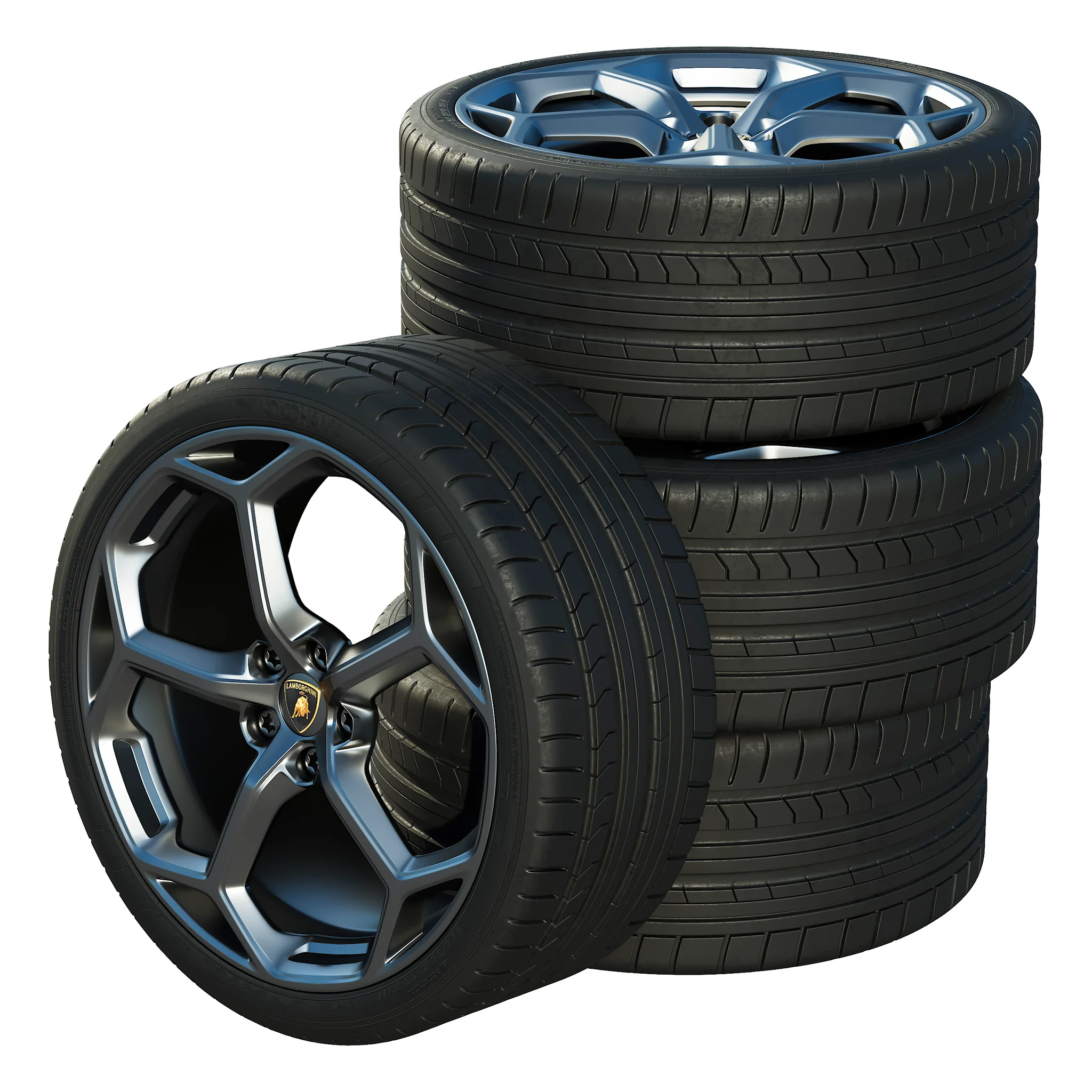 Lamborghini Tires, 3D model preview 2