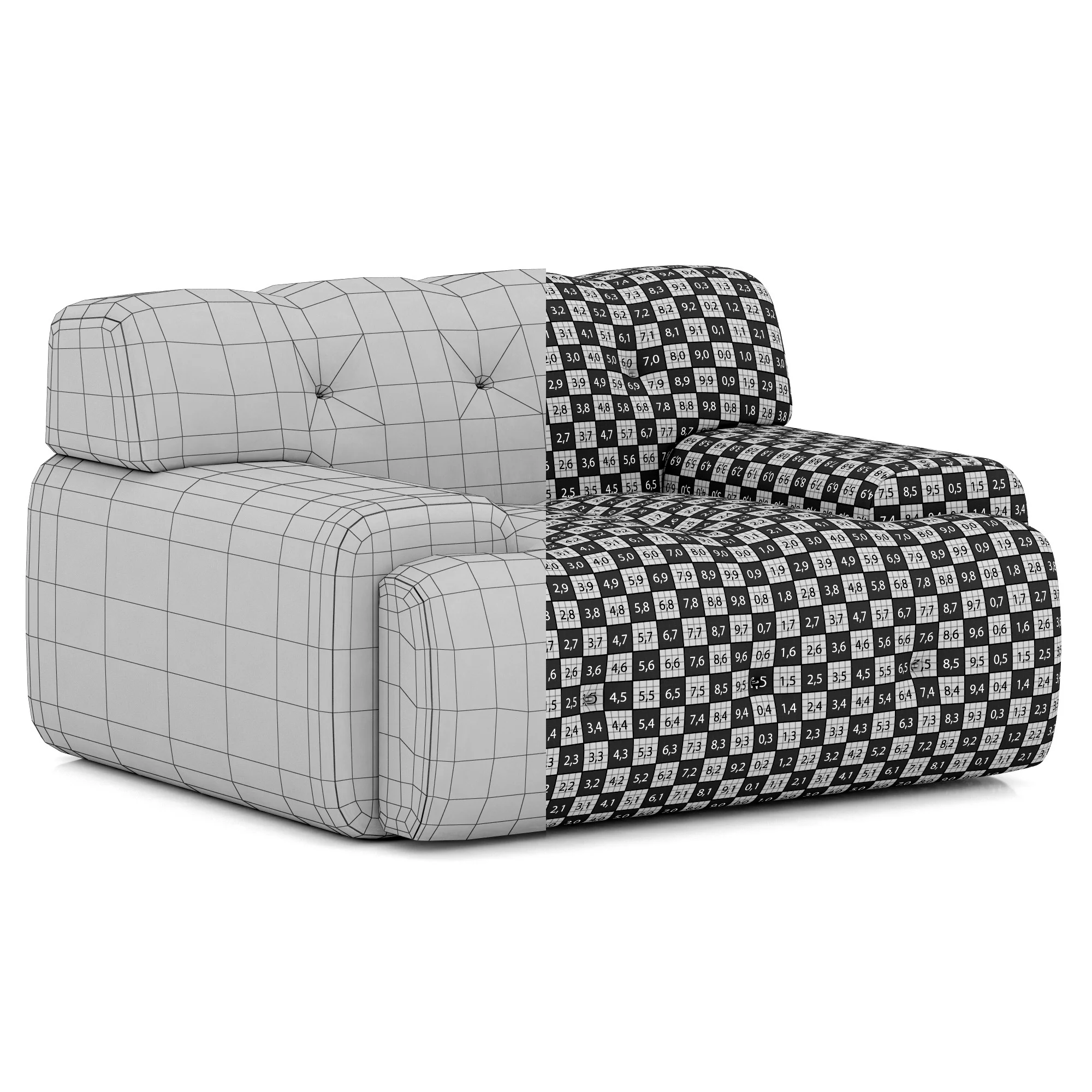 Roche Bobois Blogger Armchair — 3D model preview 9