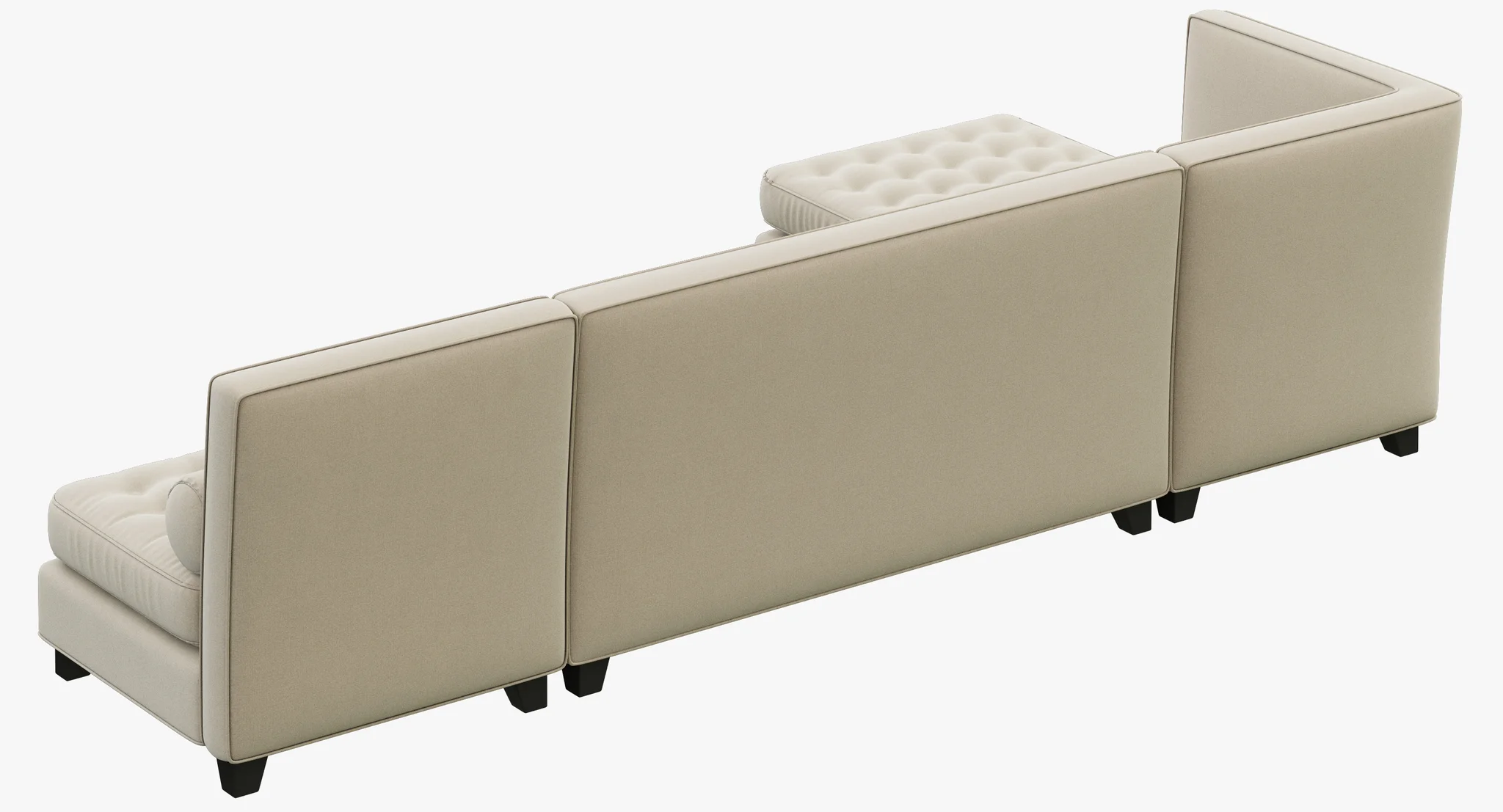 RH Teen Rylin Tufted Lounge Set — 3D model preview 7