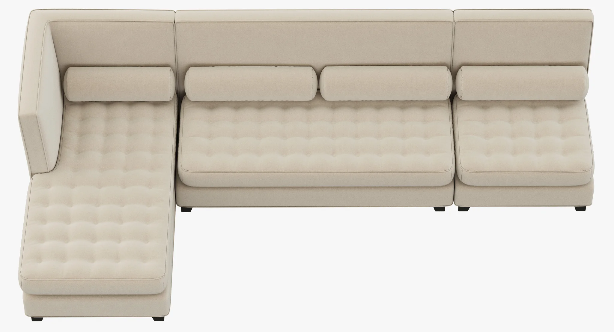 RH Teen Rylin Tufted Lounge Set — 3D model preview 11