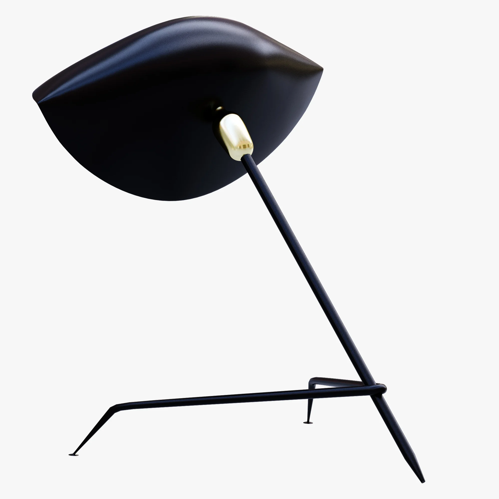 Serge Mouille Tripod Desk Lamp — 3D model preview 2