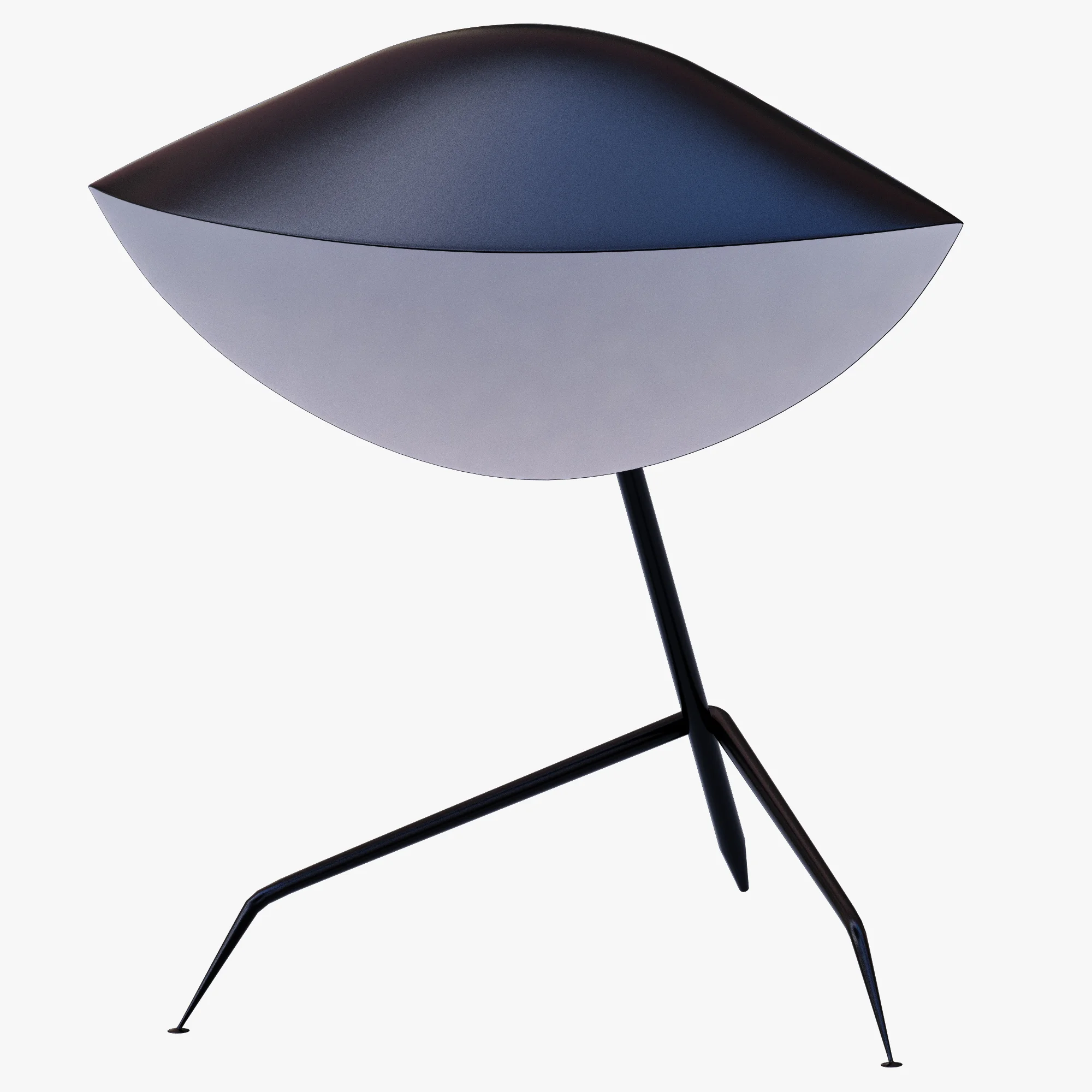 Serge Mouille Tripod Desk Lamp — 3D model preview 3