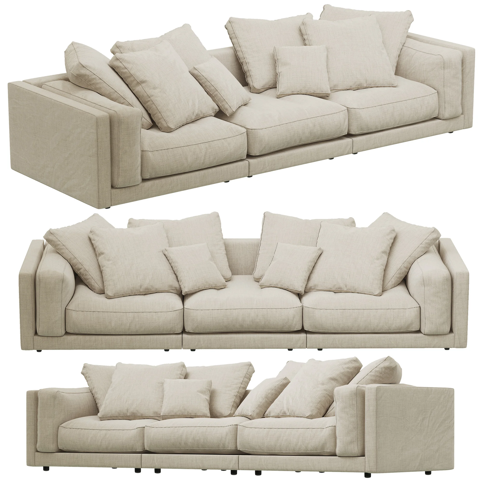 Flexform LUCIEN Sofa — 3D model preview 2