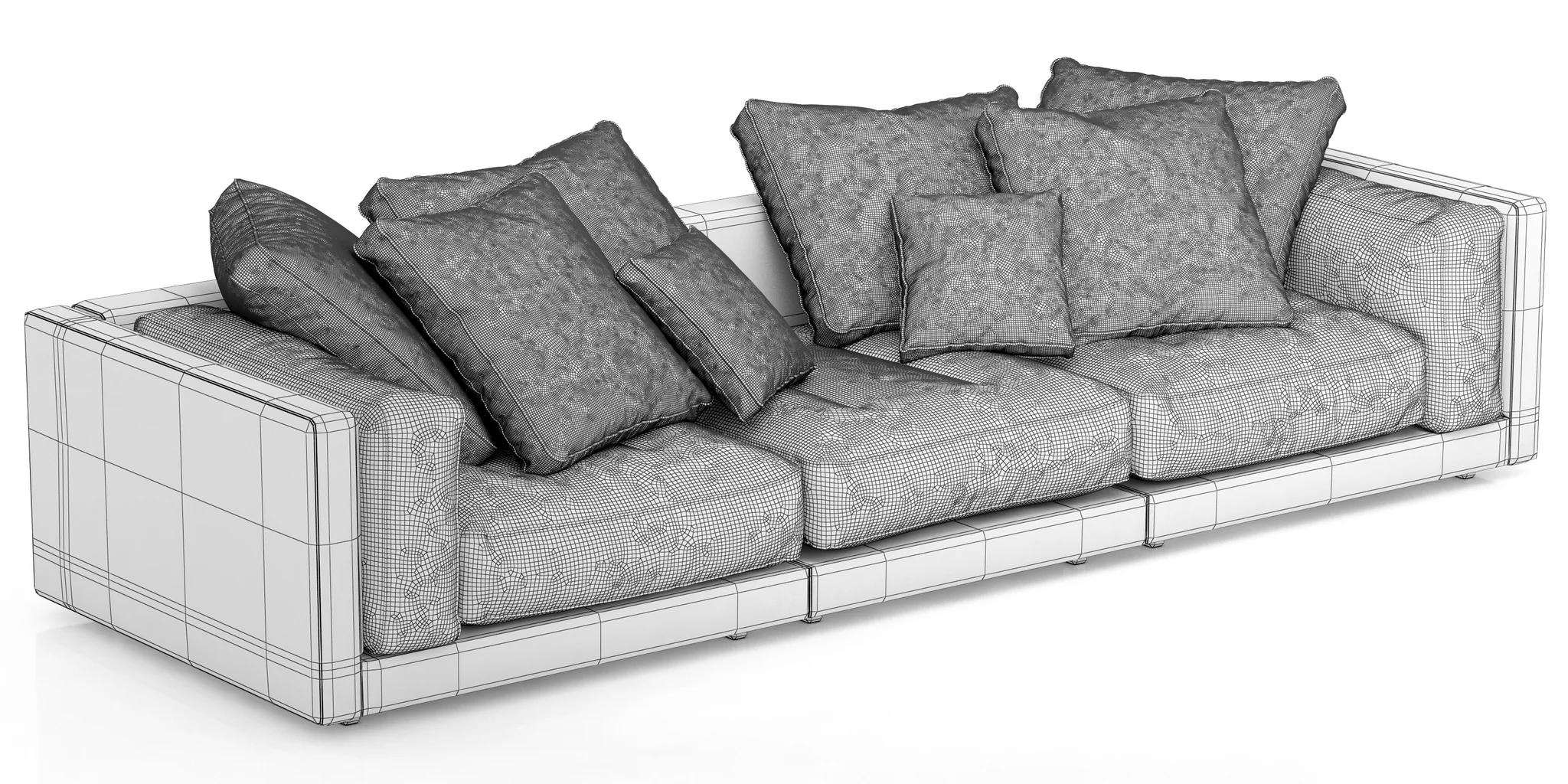 Flexform LUCIEN Sofa — 3D model preview 8