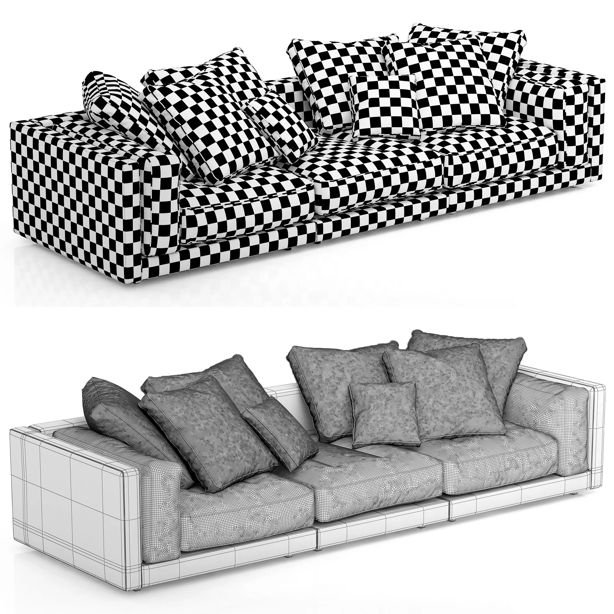 Flexform LUCIEN Sofa — 3D model preview 10