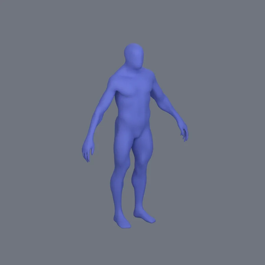 Basemesh Stylized Boy 03, 3D model preview 2