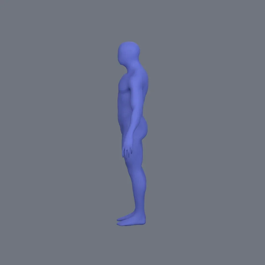 Basemesh Stylized Boy 03, 3D model preview 3