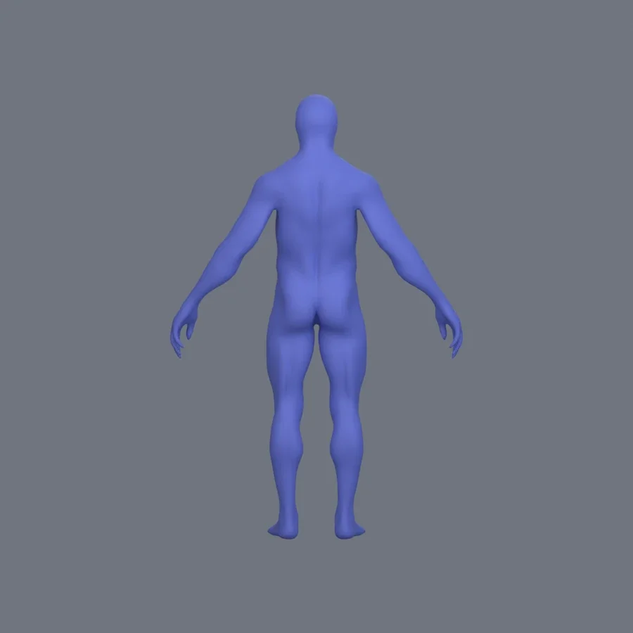 Basemesh Stylized Boy 03, 3D model preview 4
