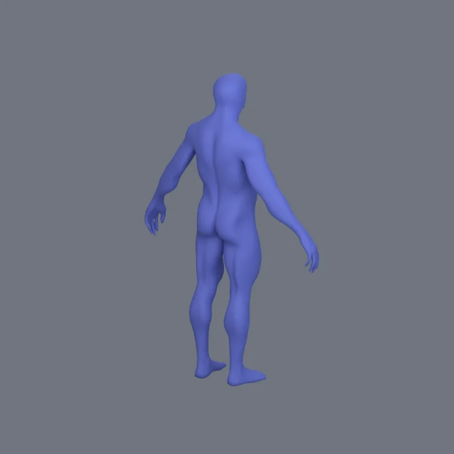 Basemesh Stylized Boy 03, 3D model preview 7
