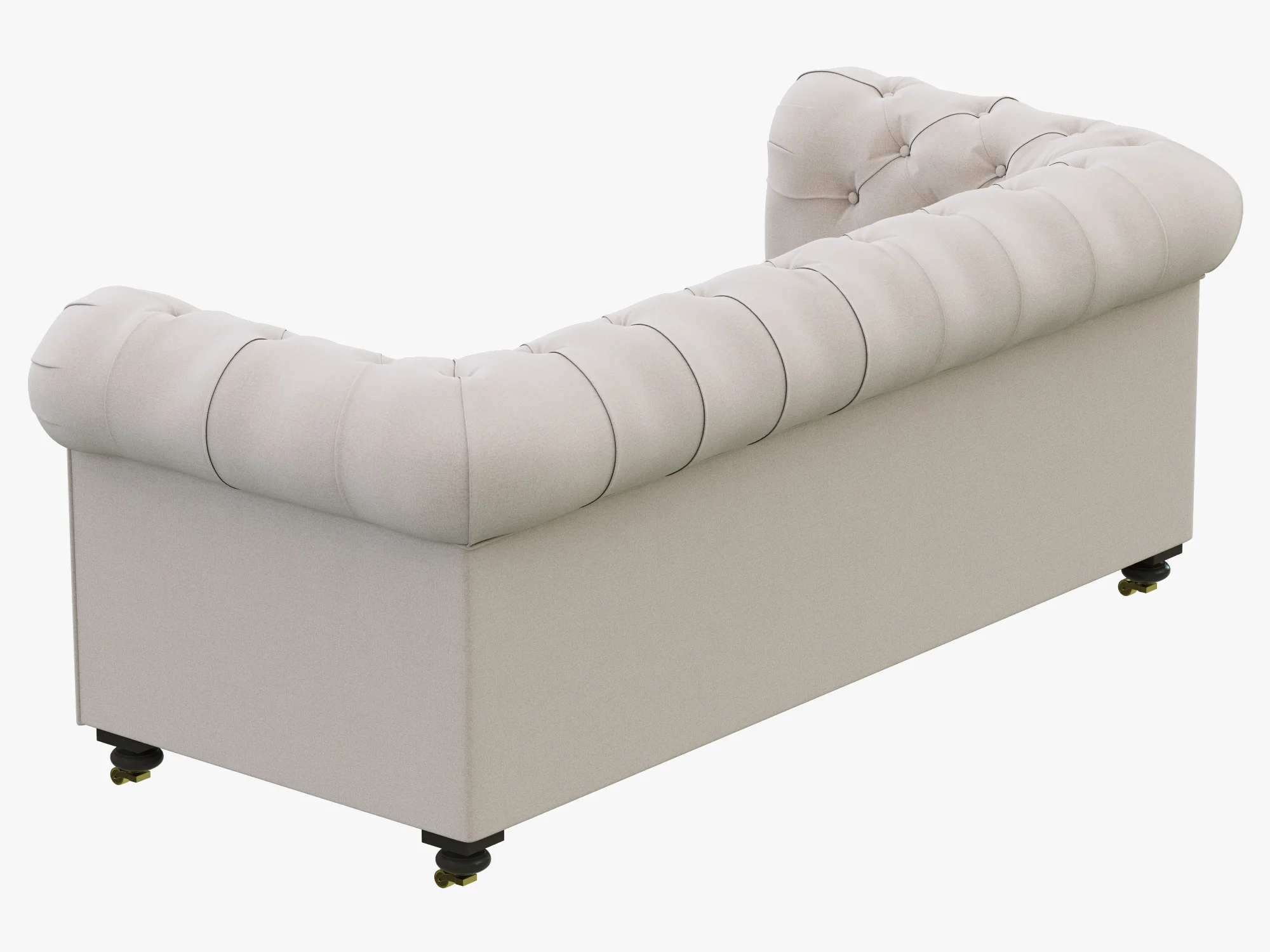 Restoration Hardware Petite Kensington Upholstered Sofa — 3D model preview 7