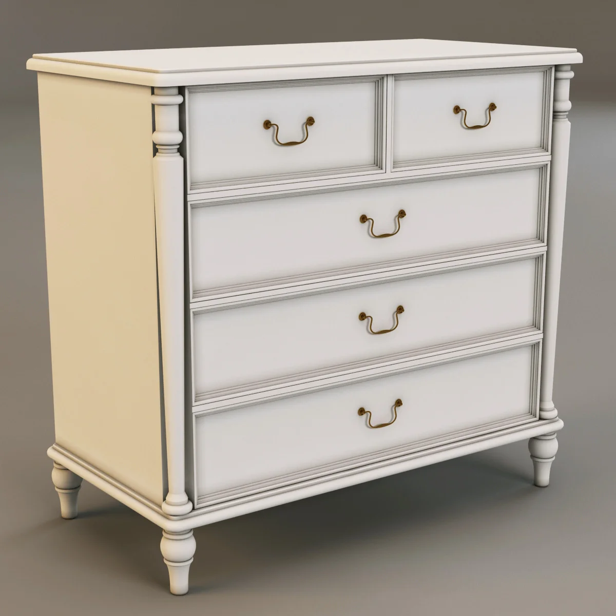Laura Ashley Chest Of Drawers2, 3D model preview 2