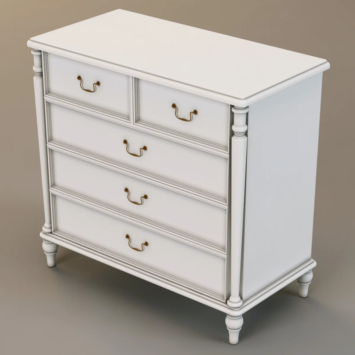 Laura Ashley Chest Of Drawers2, 3D model preview 3
