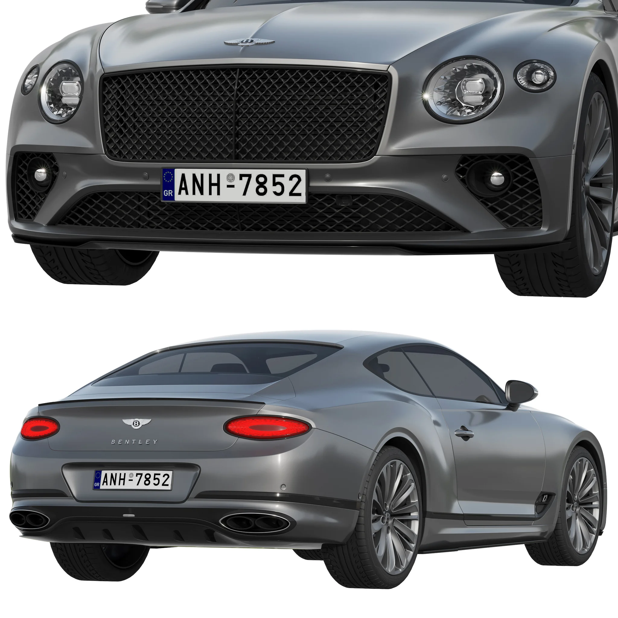 Bentley Continental GT Speed, 3D model preview 3