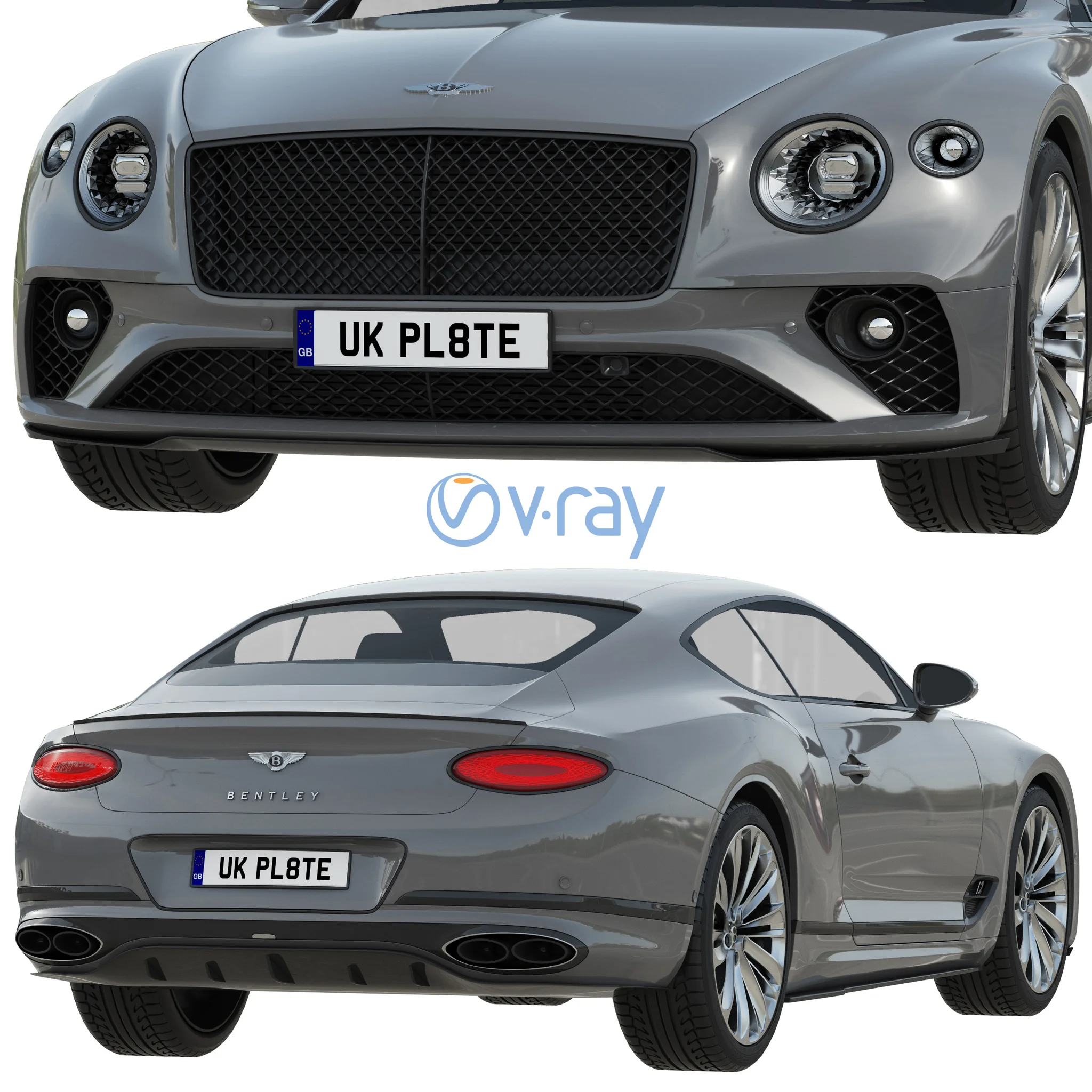 Bentley Continental GT Speed, 3D model preview 5