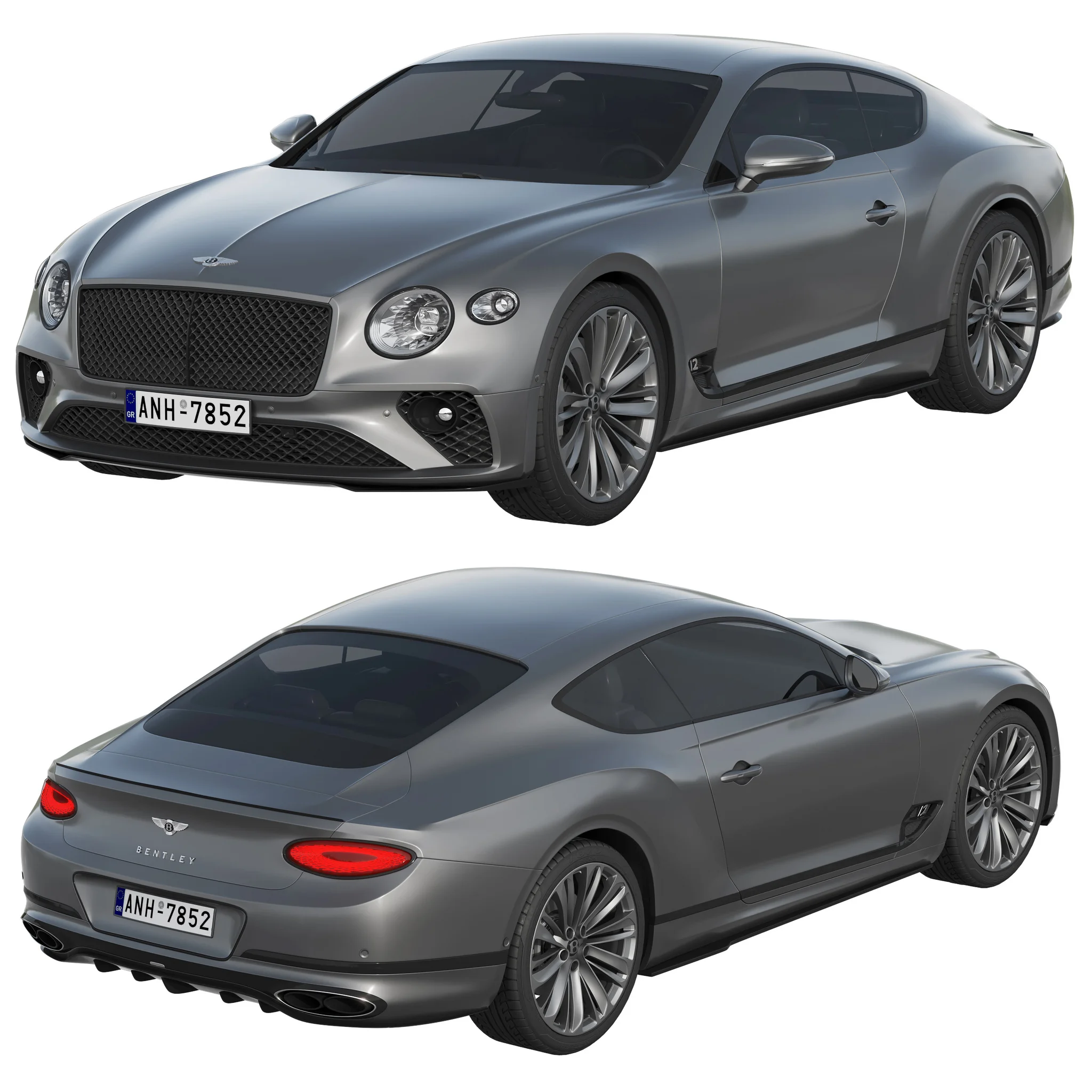 Bentley Continental GT Speed, 3D model preview 7