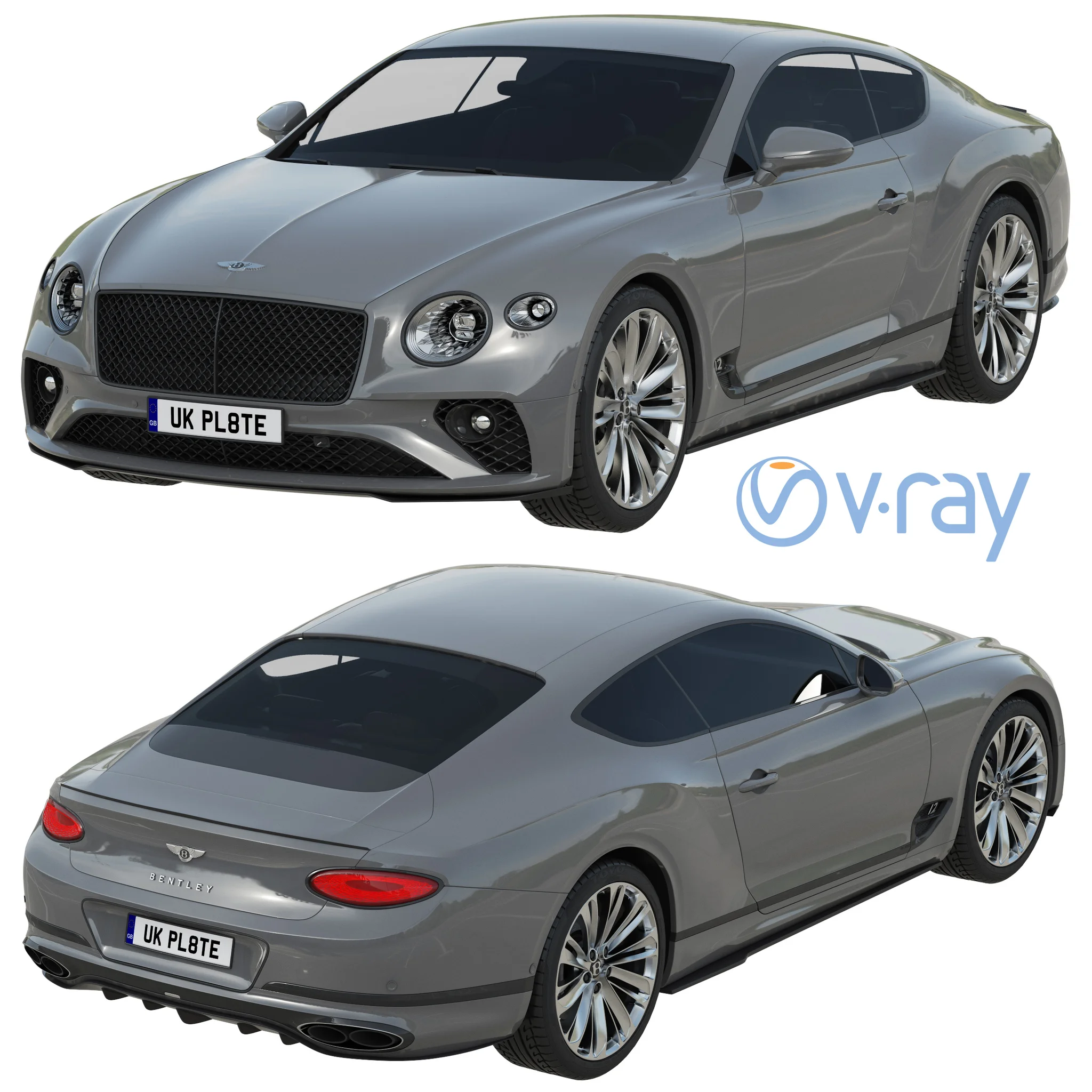 Bentley Continental GT Speed, 3D model preview 14