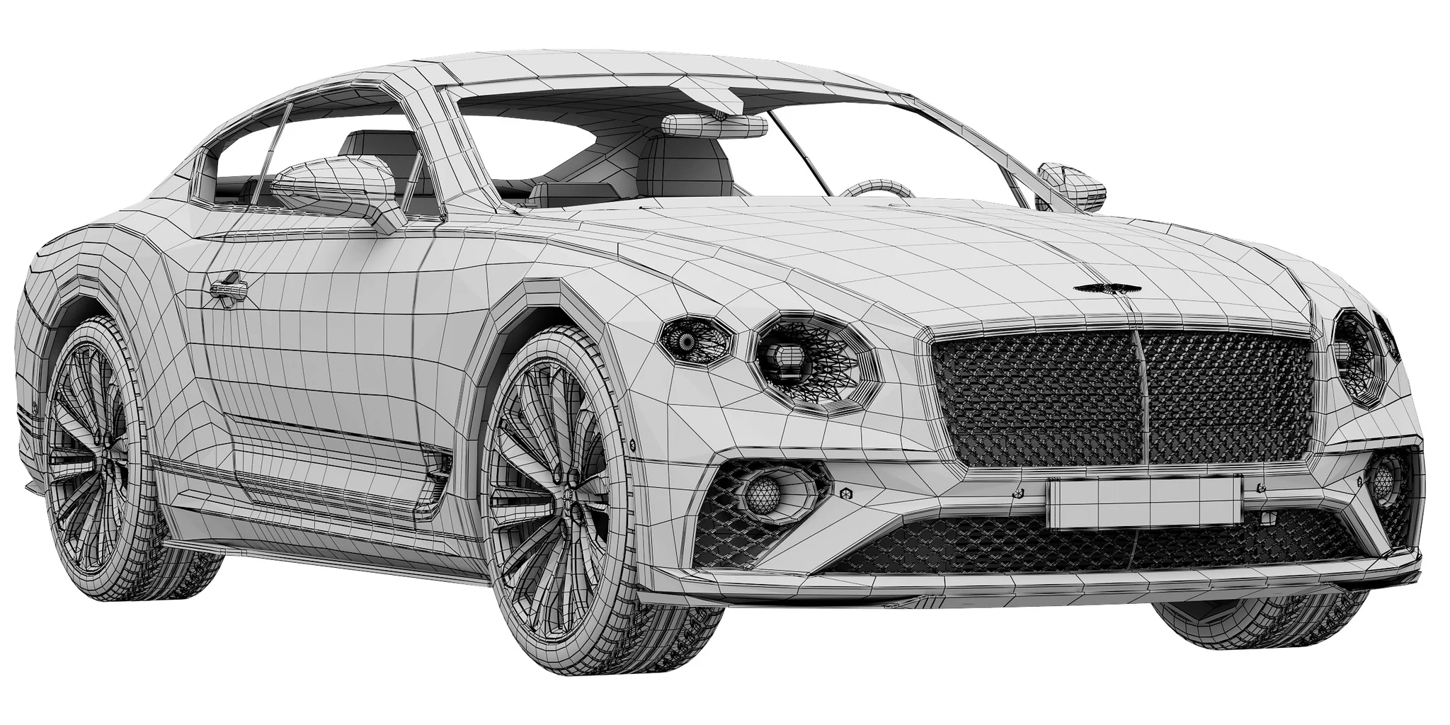 Bentley Continental GT Speed, 3D model preview 17