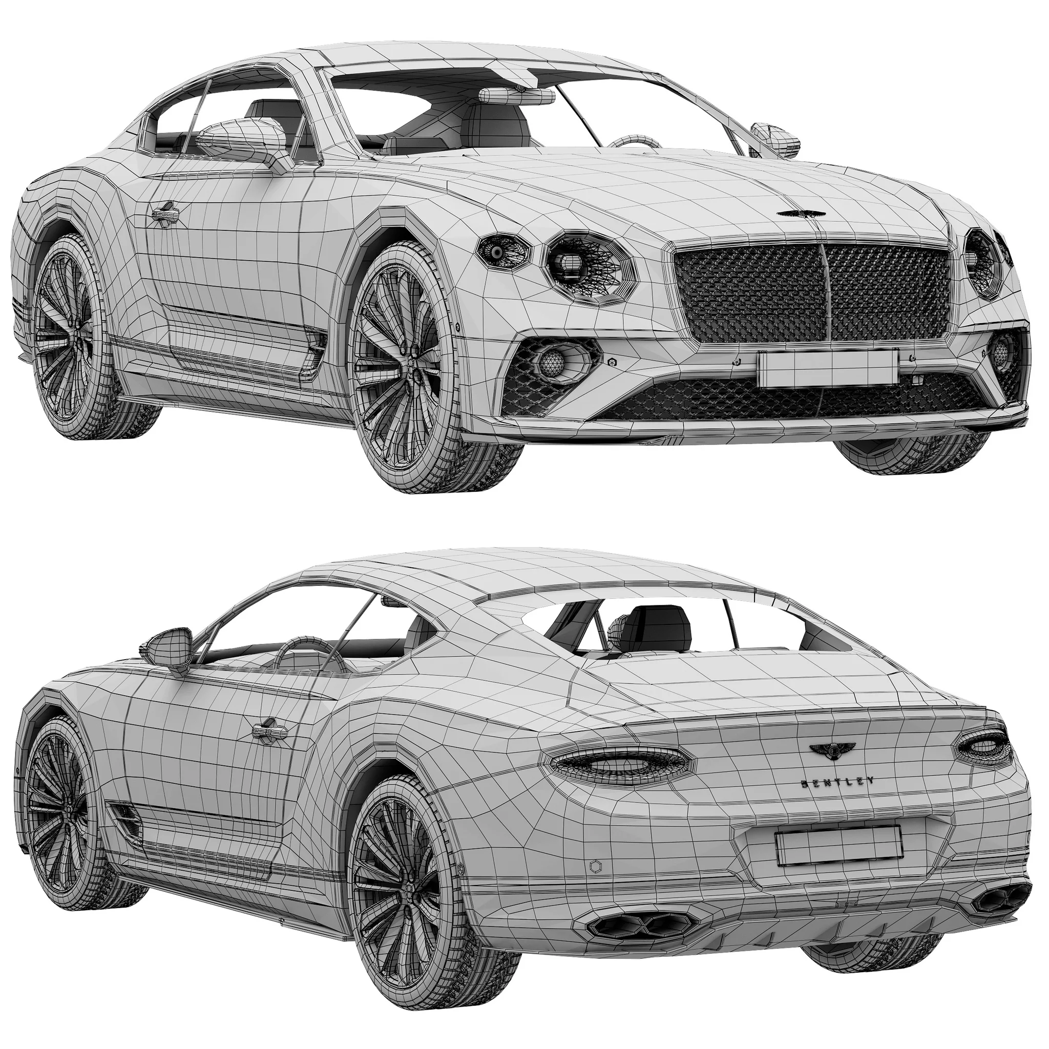 Bentley Continental GT Speed, 3D model preview 18