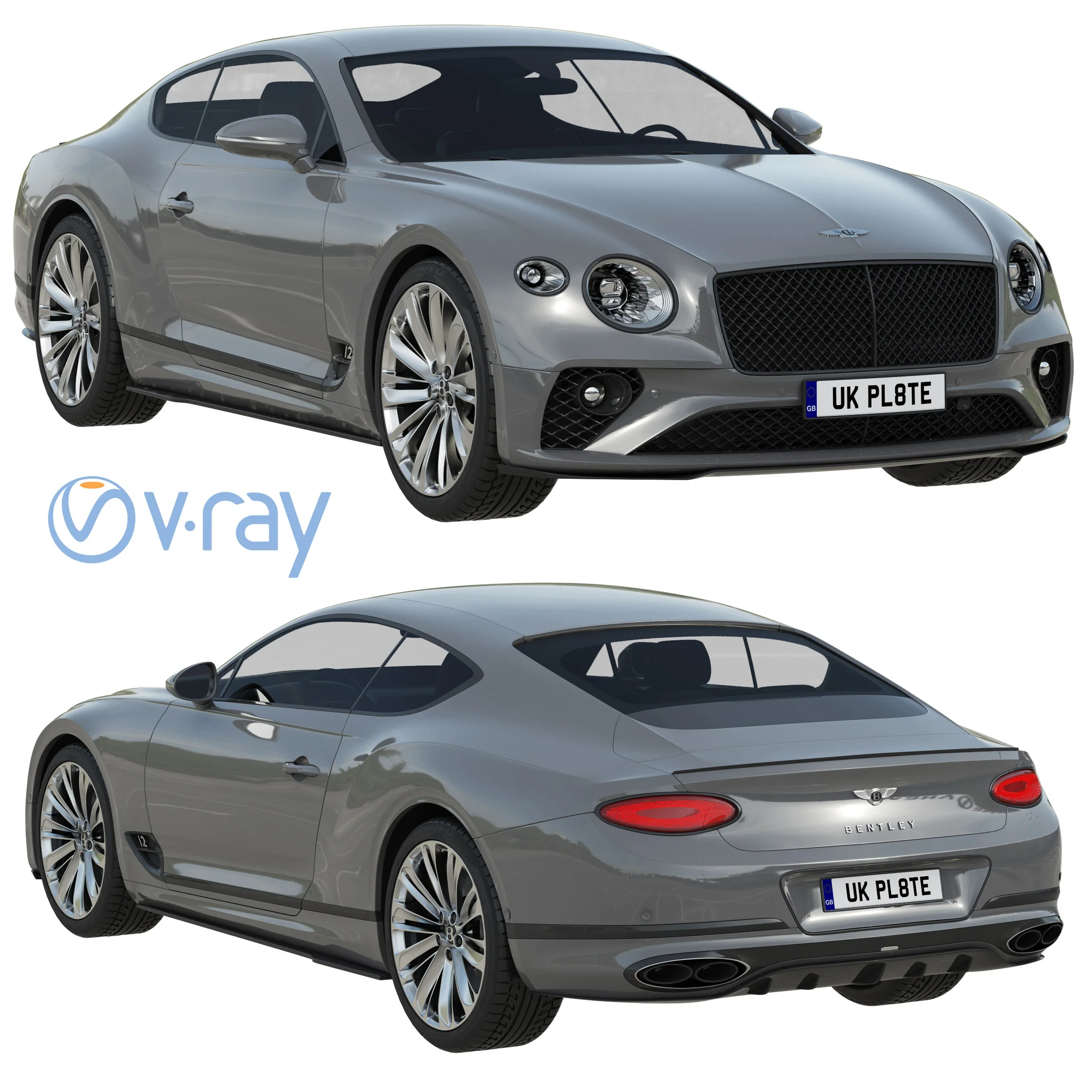 Bentley Continental GT Speed, 3D model preview 20