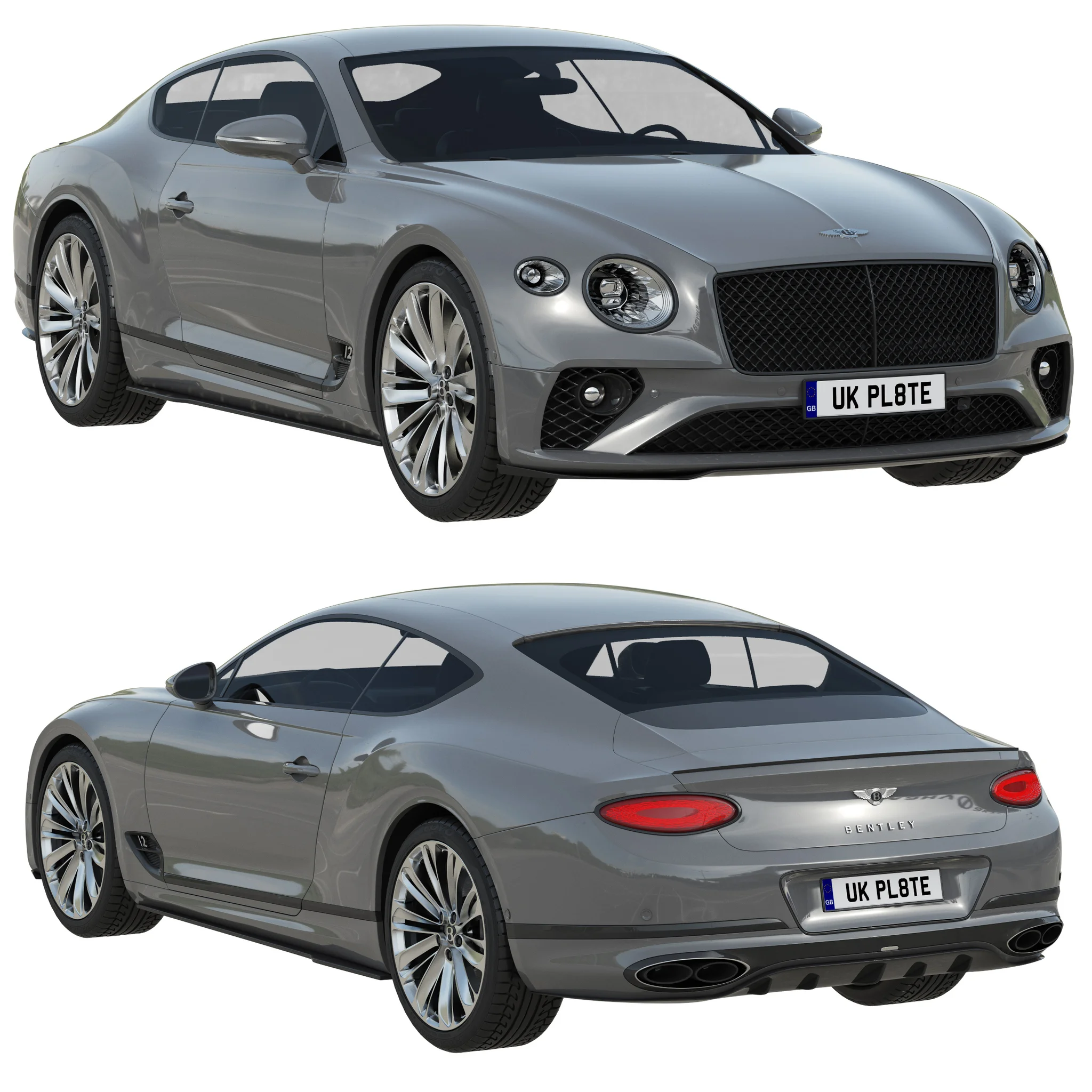 Bentley Continental GT Speed, 3D model preview 21
