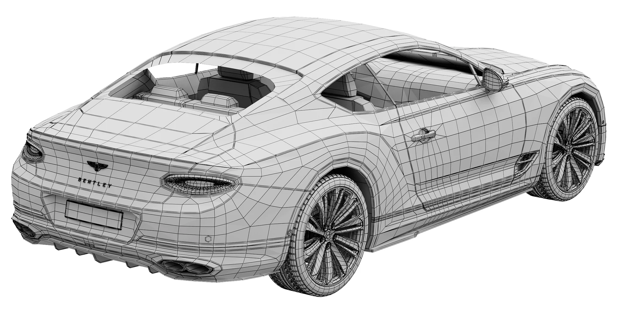 Bentley Continental GT Speed, 3D model preview 36