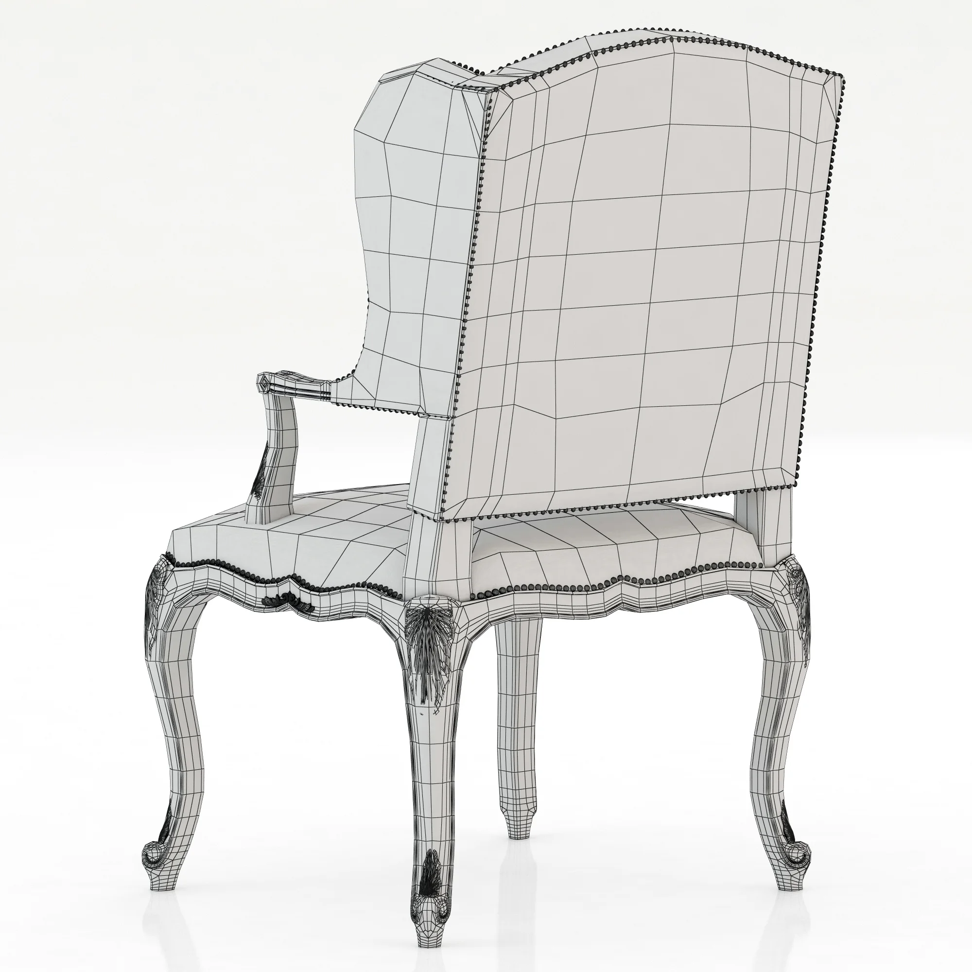 Ralph Lauren CONSERVATORY GARDEN HOST CHAIR — 3D model preview 1