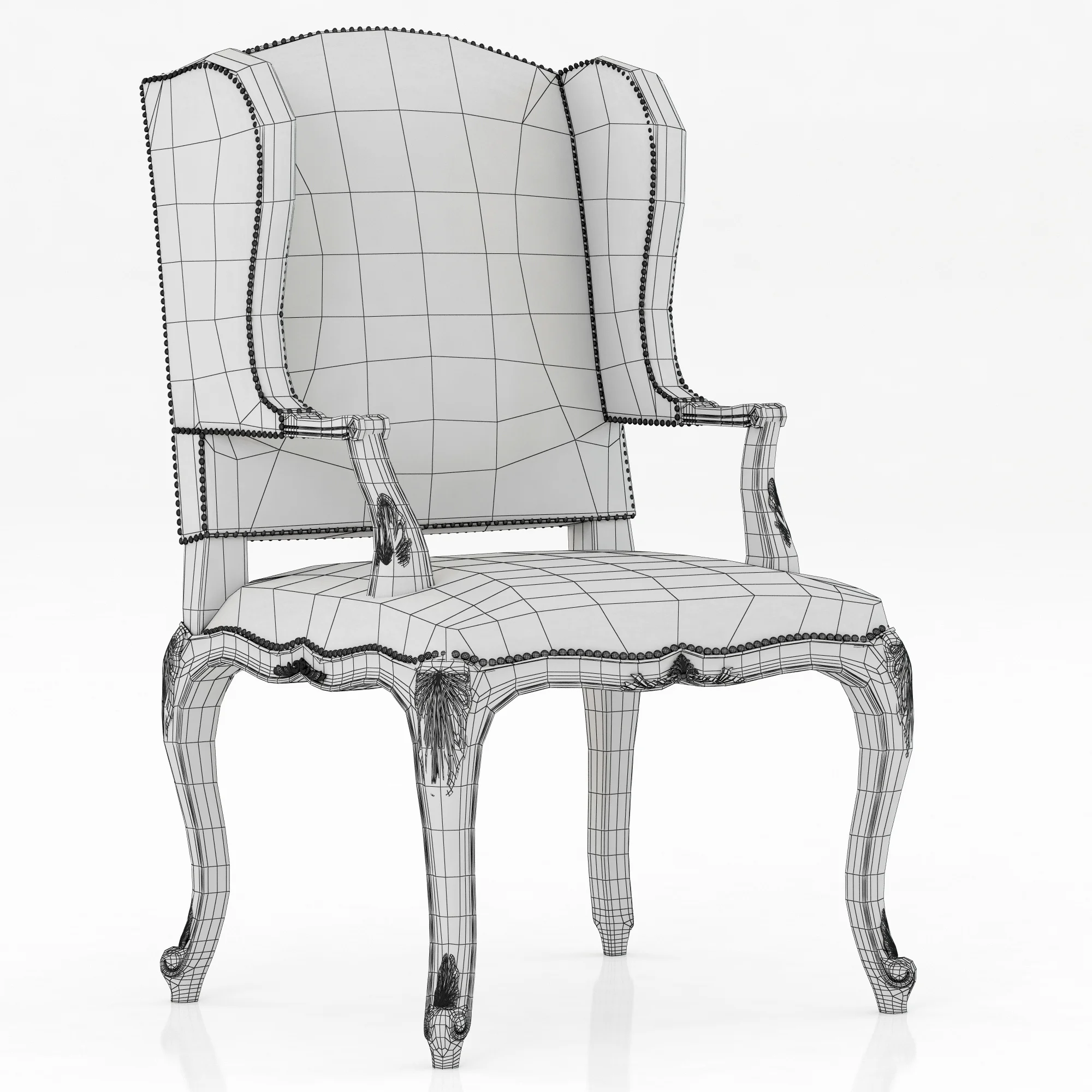Ralph Lauren CONSERVATORY GARDEN HOST CHAIR — 3D model preview 3