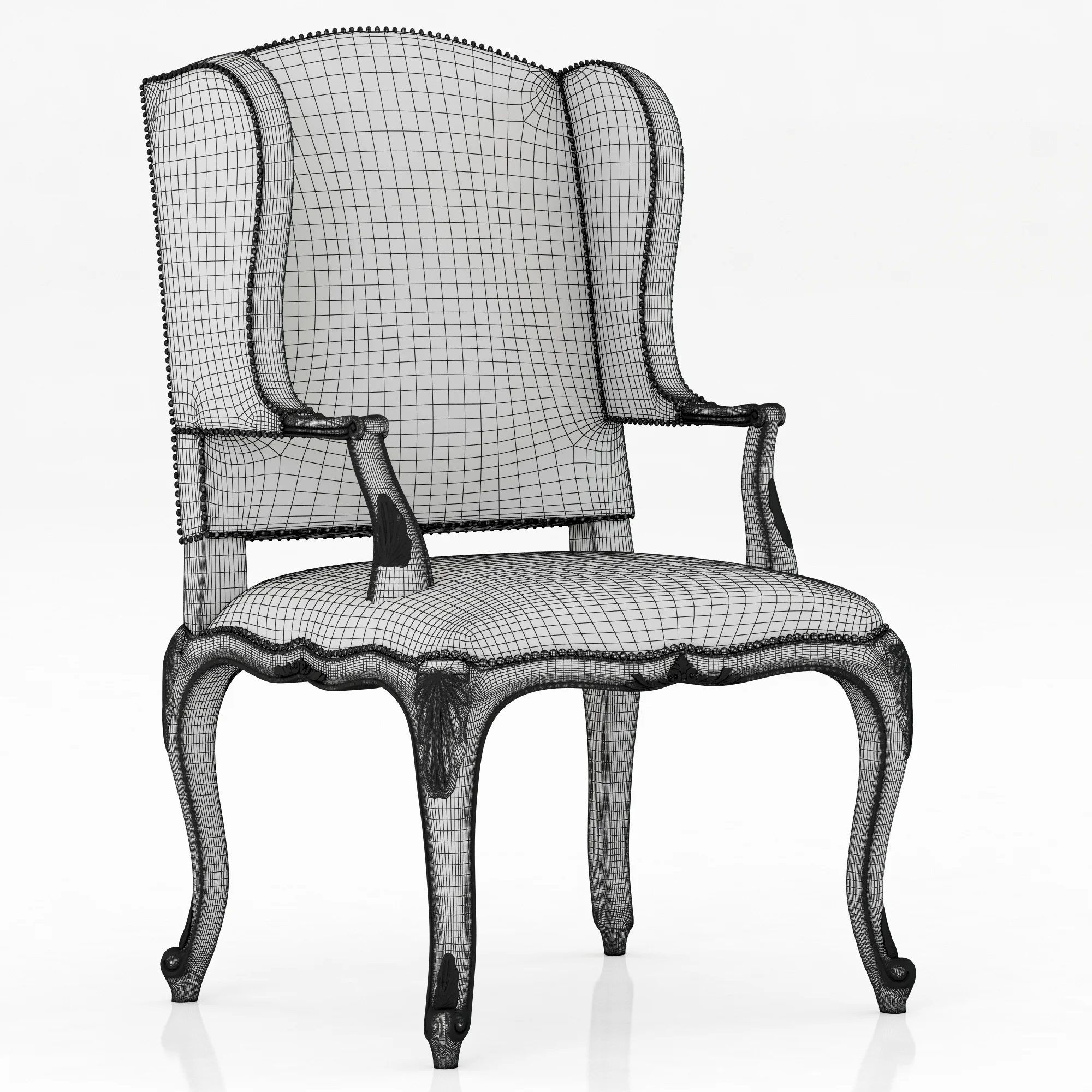 Ralph Lauren CONSERVATORY GARDEN HOST CHAIR — 3D model preview 7