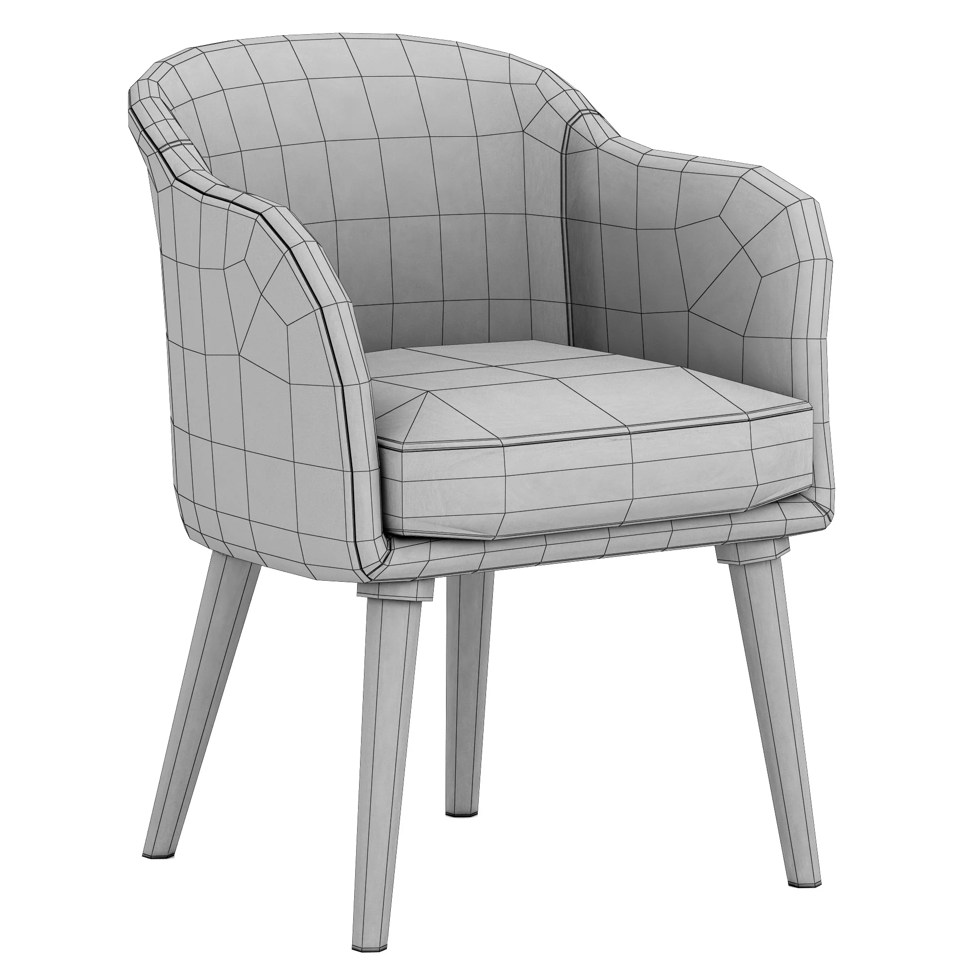 Dantone Home Edward Chair — 3D model preview 7