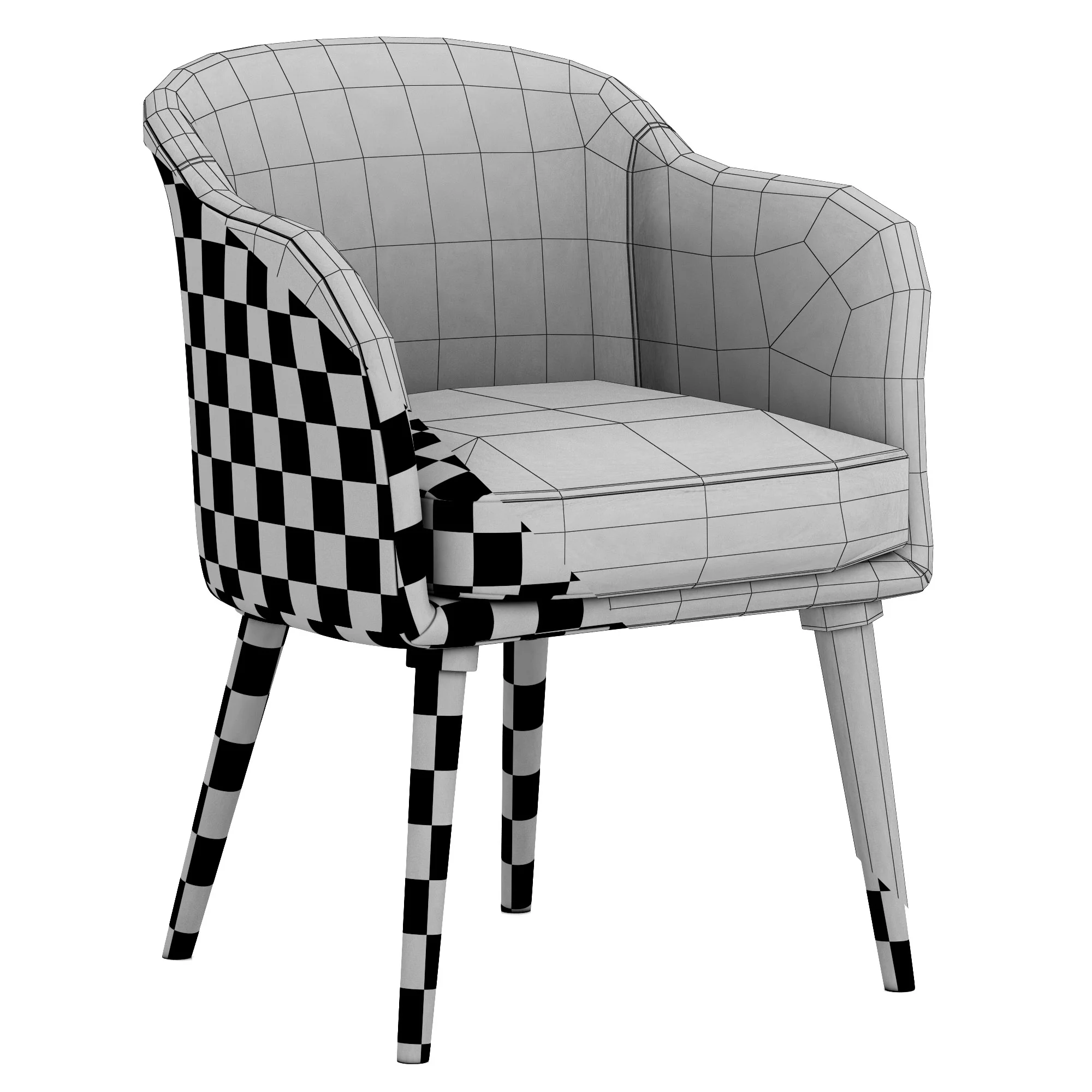 Dantone Home Edward Chair — 3D model preview 8