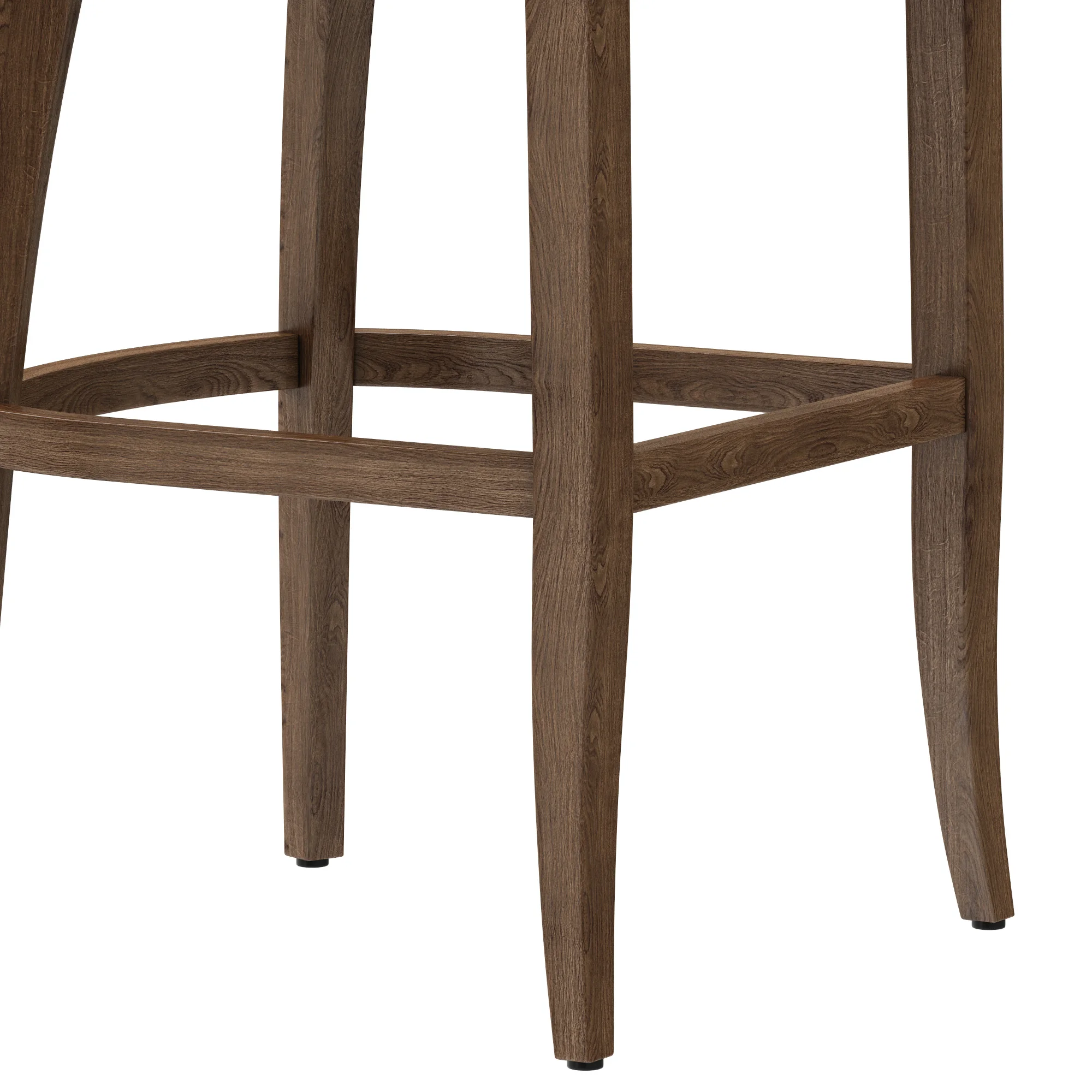 Restoration Hardware Adele Leather Stool — 3D model preview 6