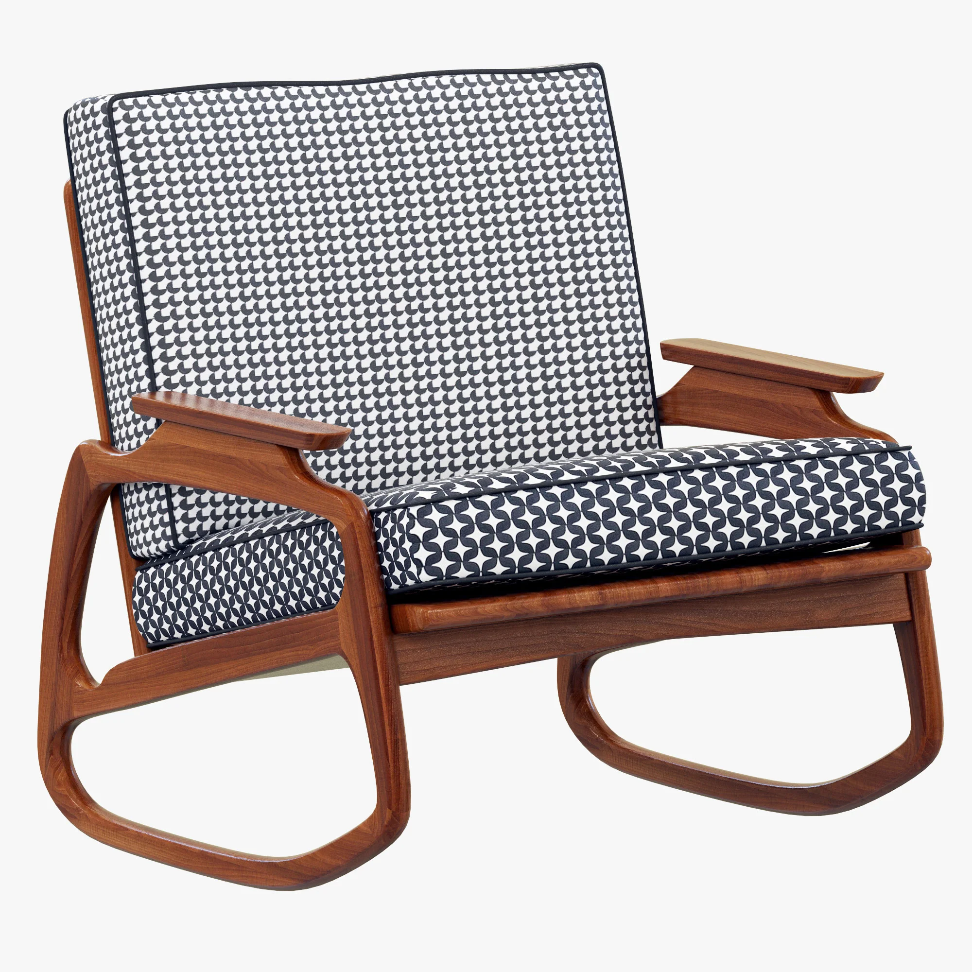 Baxter Ingrid Rocking Armchair — 3D model preview 2