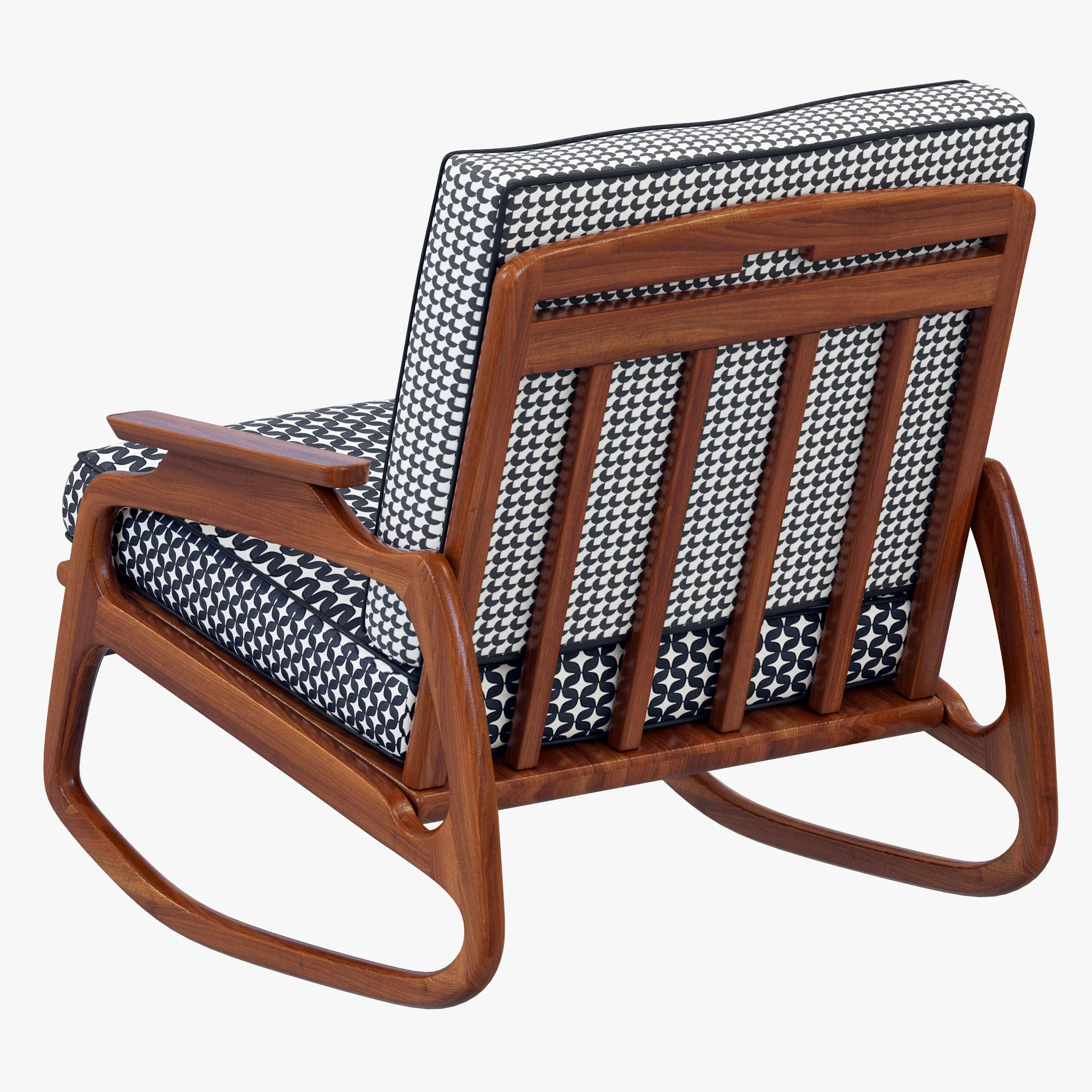 Baxter Ingrid Rocking Armchair — 3D model preview 6