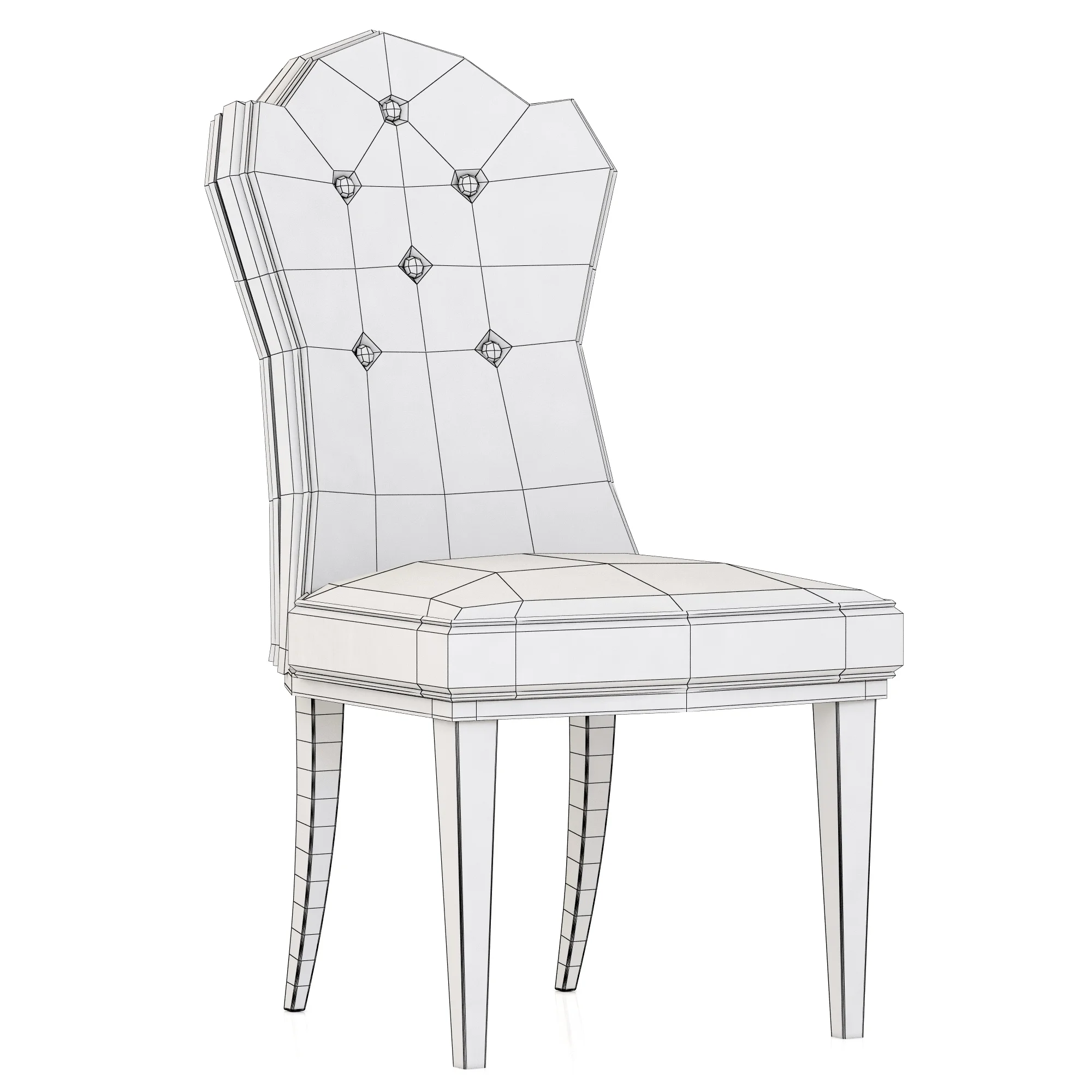Bernhardt Haven Side Chair — 3D model preview 3