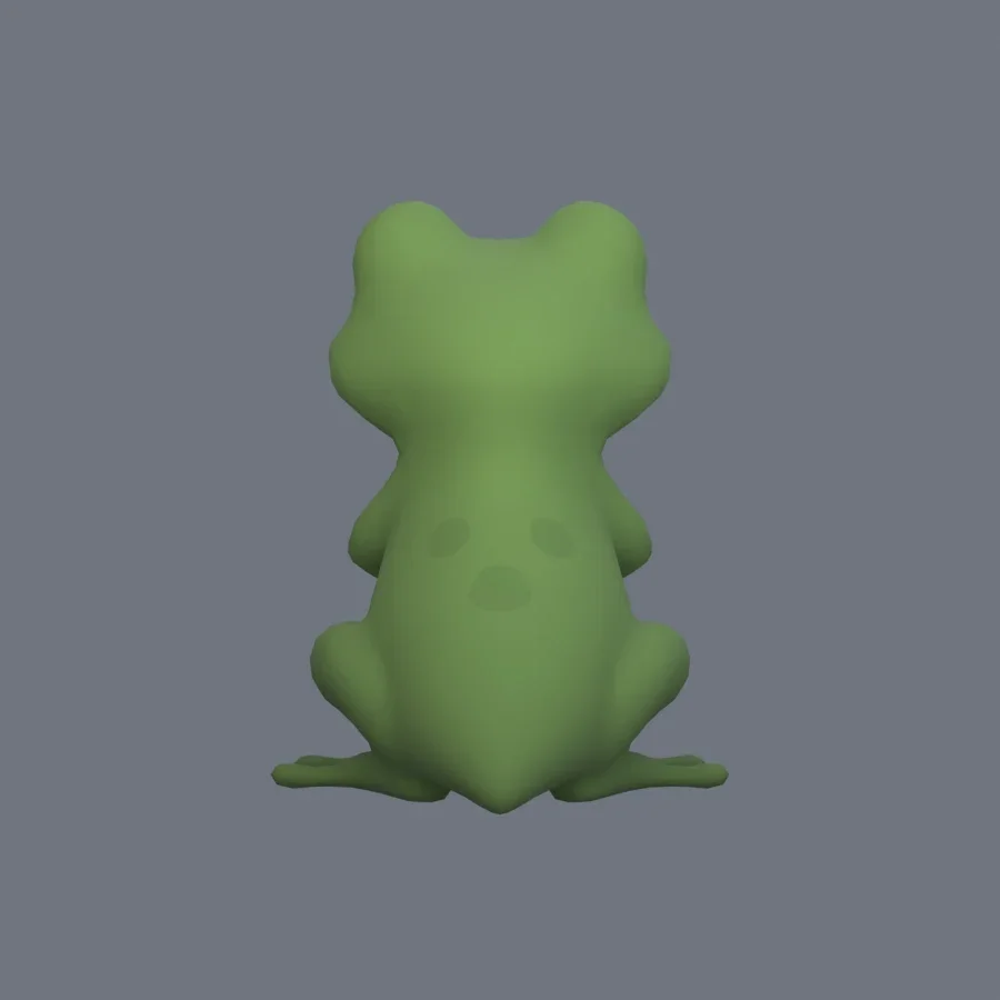 Stylized Animal Frog, 3D model preview 4
