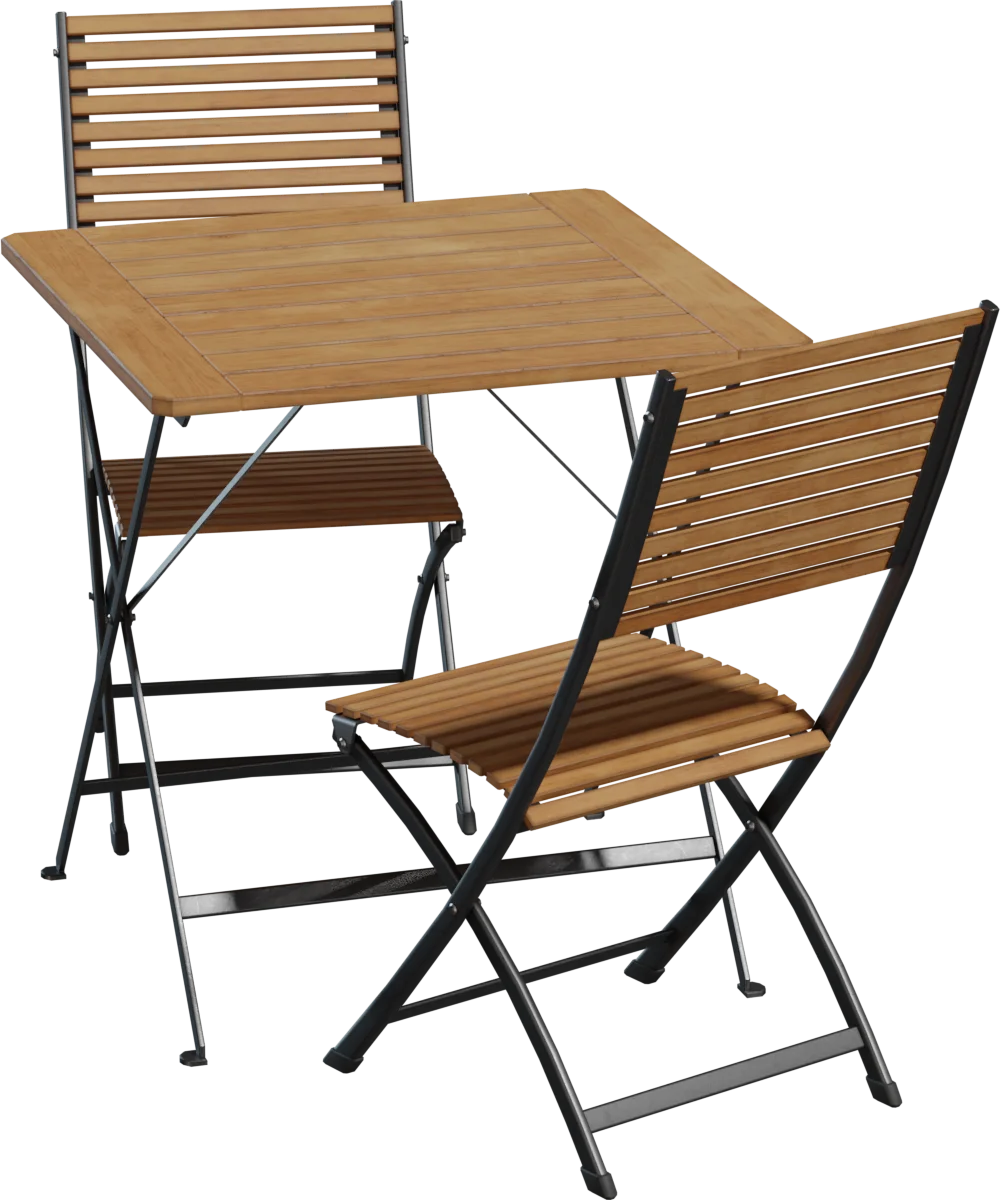 Outdoor Folding Bistro Table and Chair Set