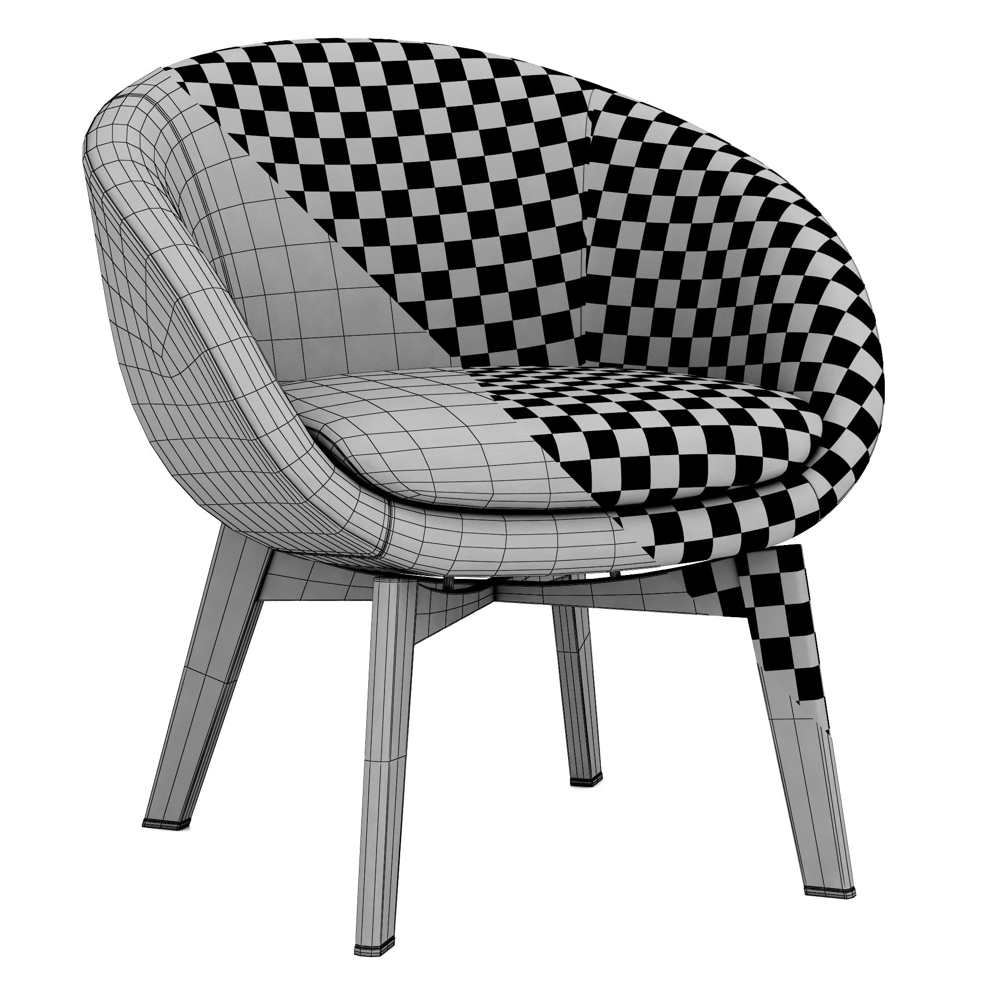 Minotti Russell Lounge — 3D model preview 8
