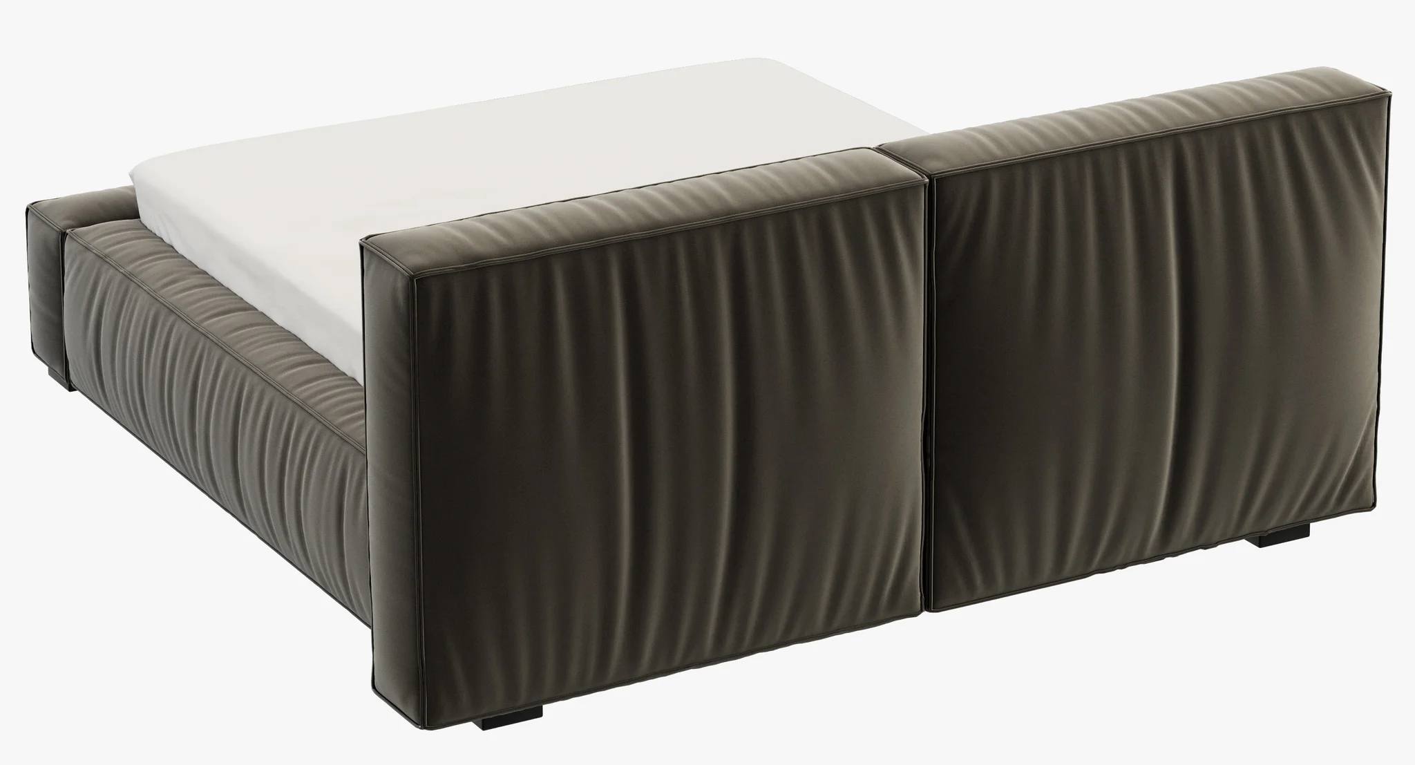 RH Teen Sona Upholstered Platform Bed — 3D model preview 4