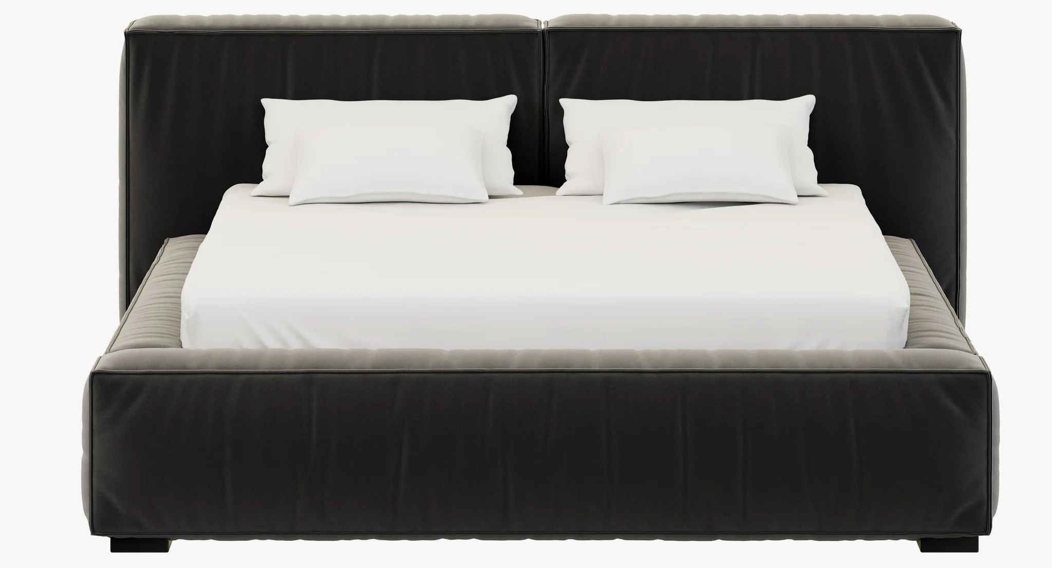 RH Teen Sona Upholstered Platform Bed — 3D model preview 5